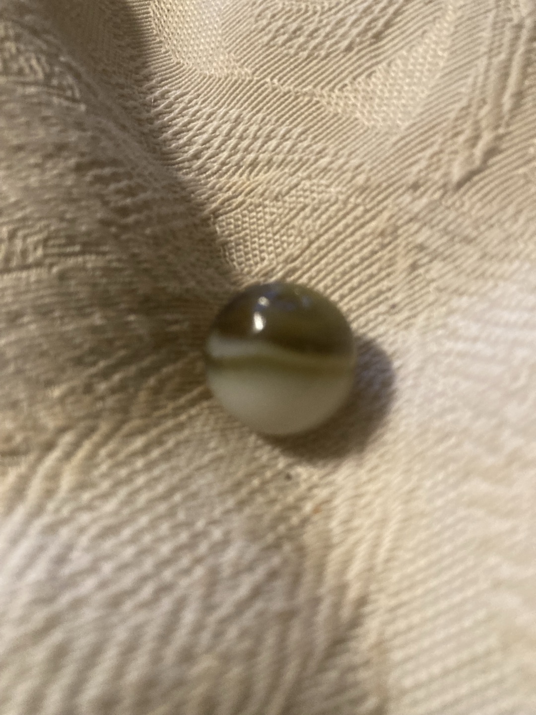 White with Dark Green Patch by Peltier Glass Company, identification view