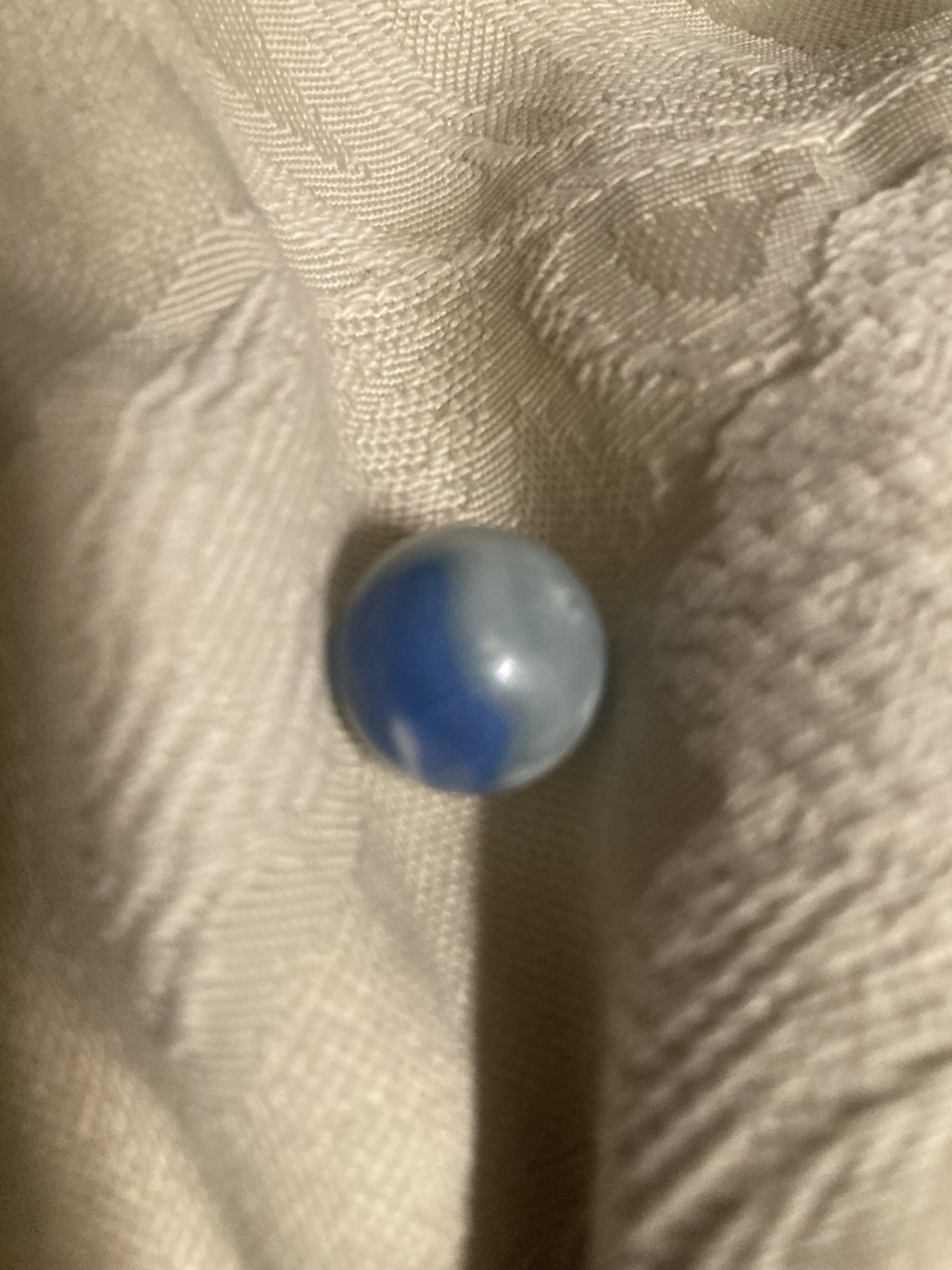 Blue Opaque Patch by Akro Agate, identification view