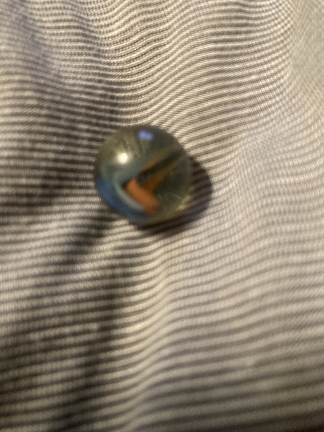 Blue and Orange Double-Vane Cat's Eye by Vitro Agate