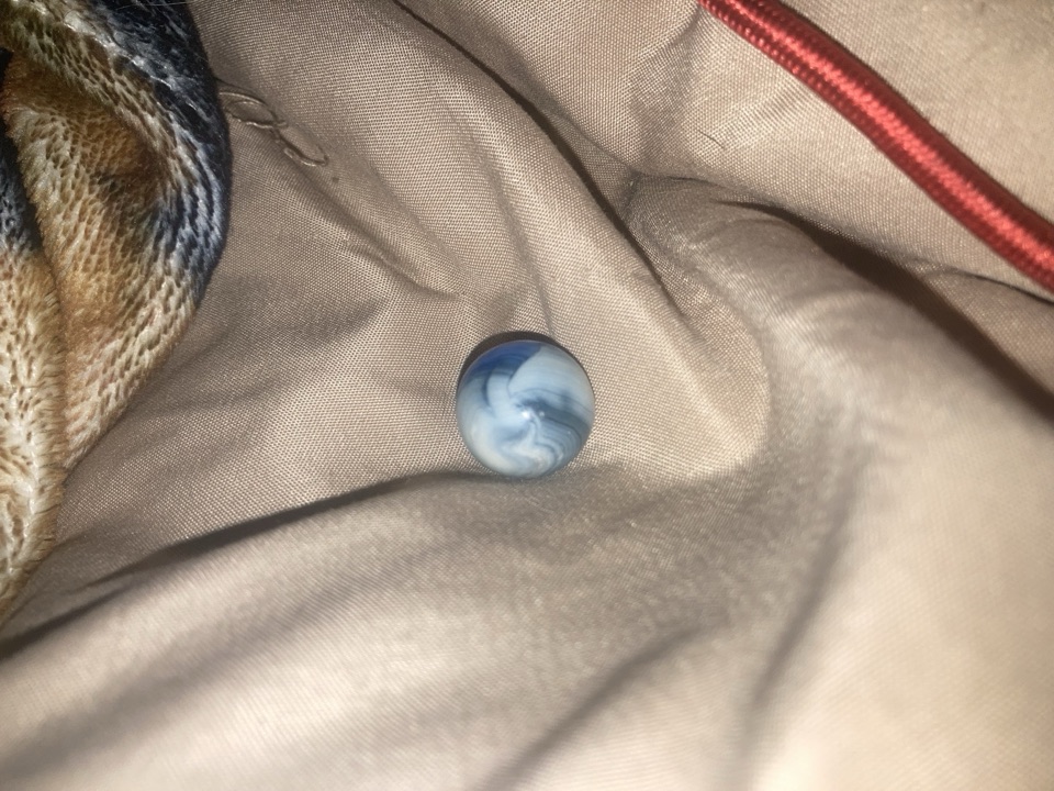 Blue and White Patch by Vitro Agate, identification view