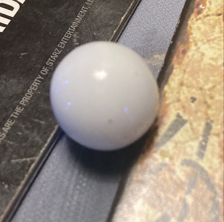 Milk White Opaque by Akro Agate, identification view