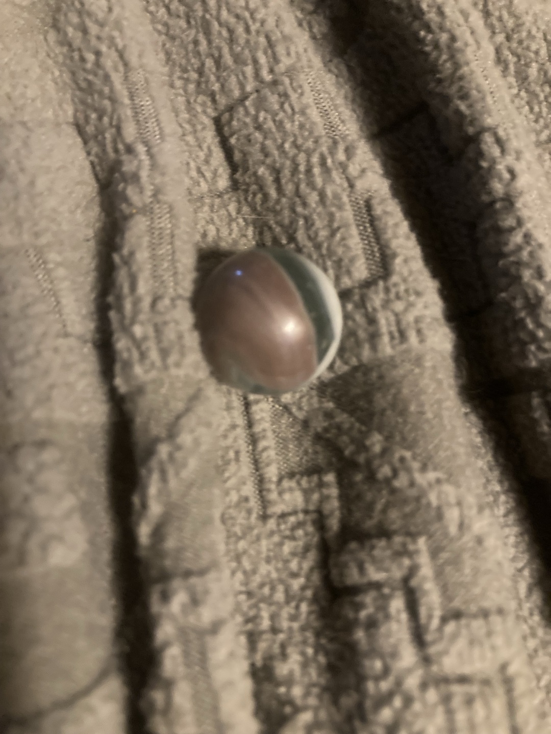 Tri-Color Patch Egg Yolk type by Akro Agate Company, identification view