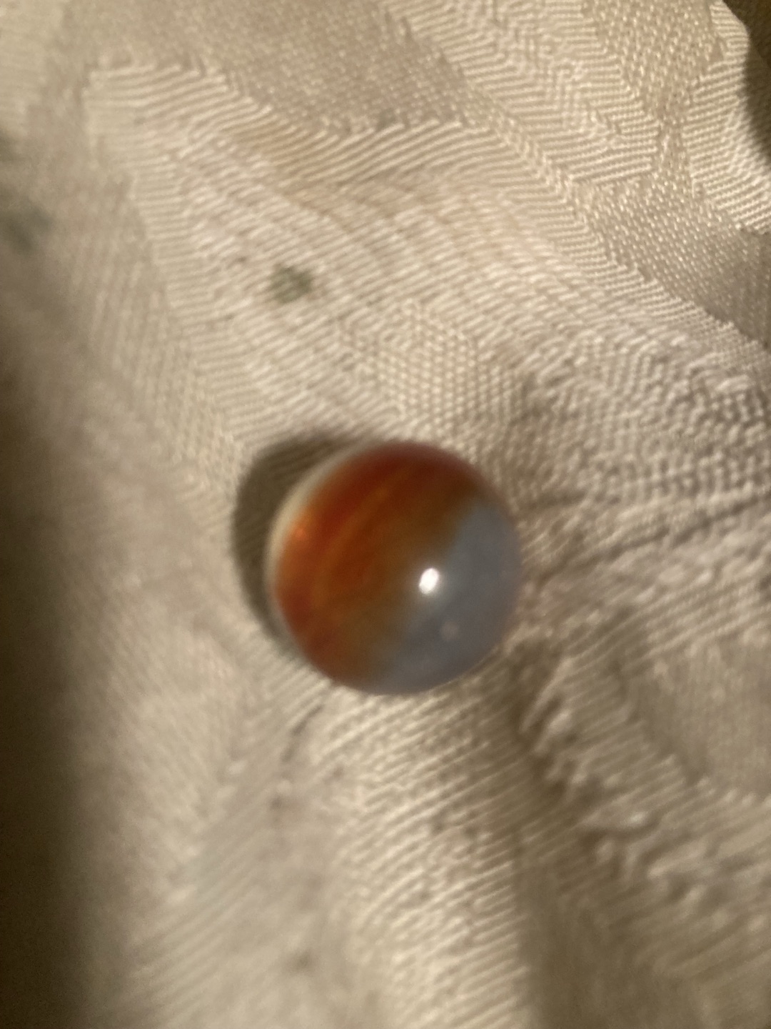 Carnelian and Opal Patch by Akro Agate, identification view