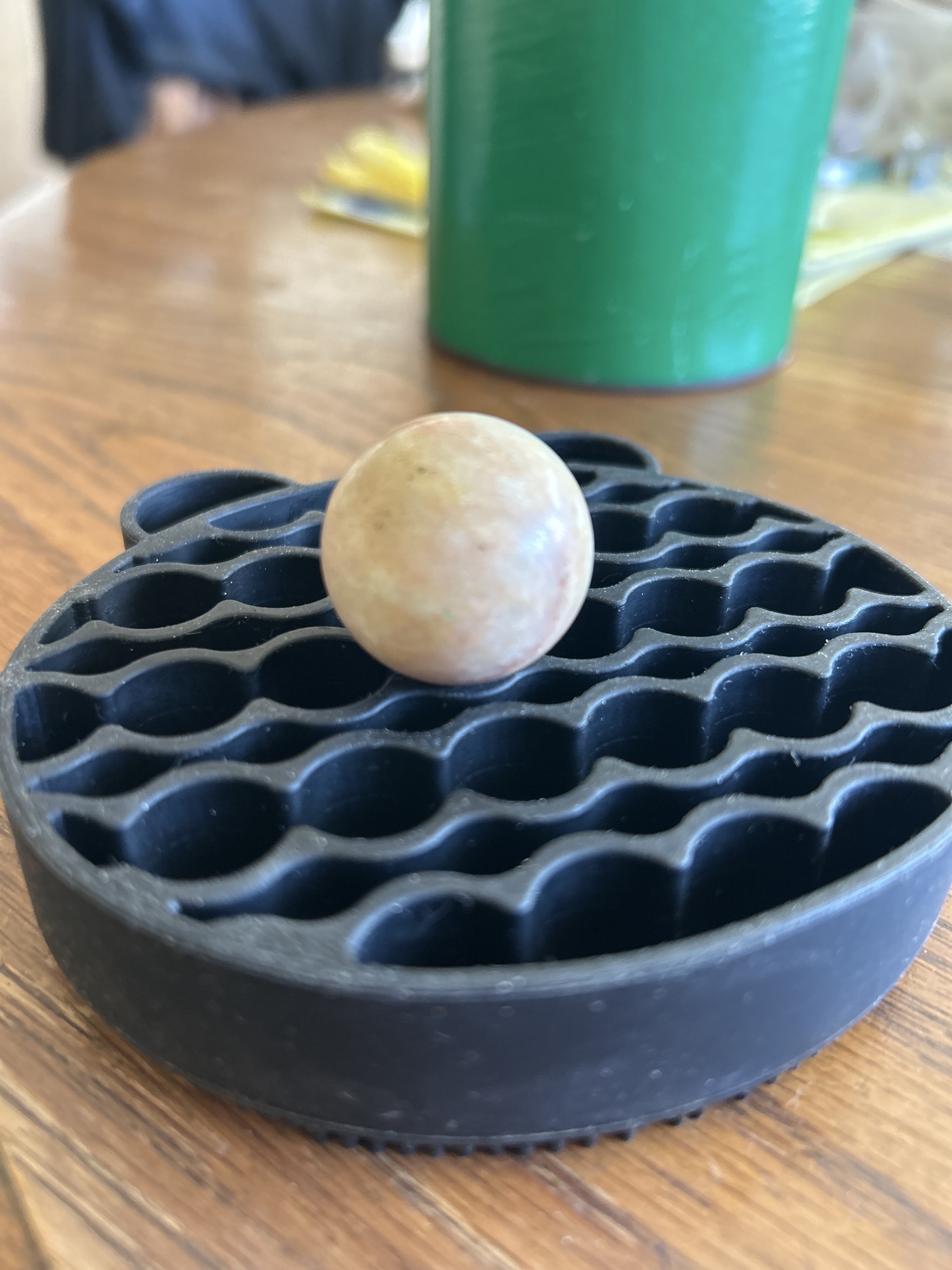 Limestone / Marble Rock by Unknown (Likely German or American Hand-Ground), identification view