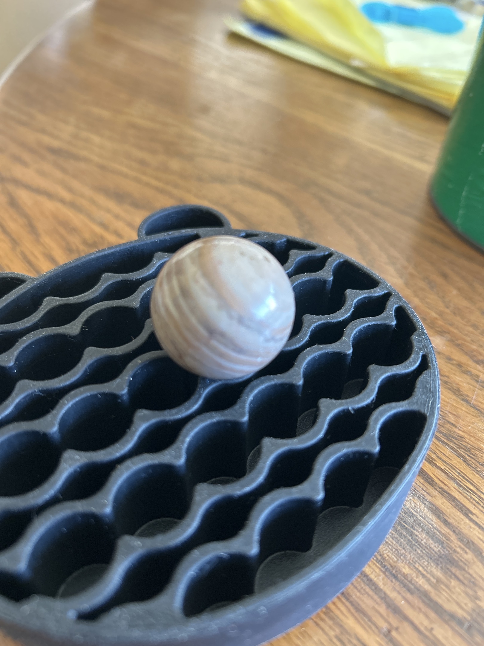 Banded Agate by Hand-ground (German Origin), identification view