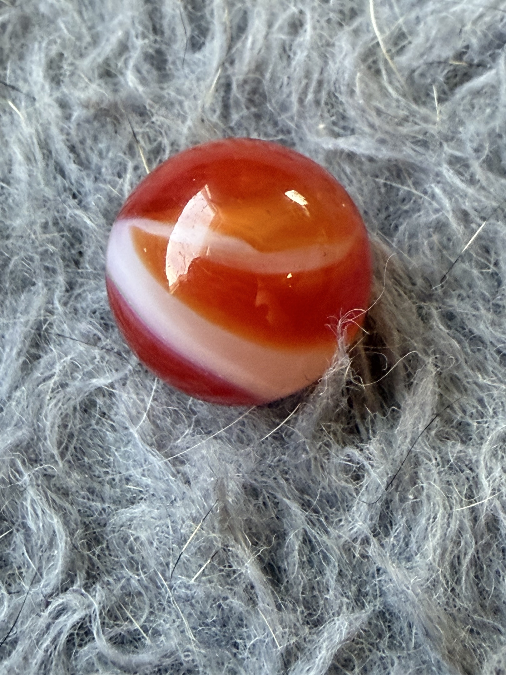 Peach or Flame Swirl by Alley Agate