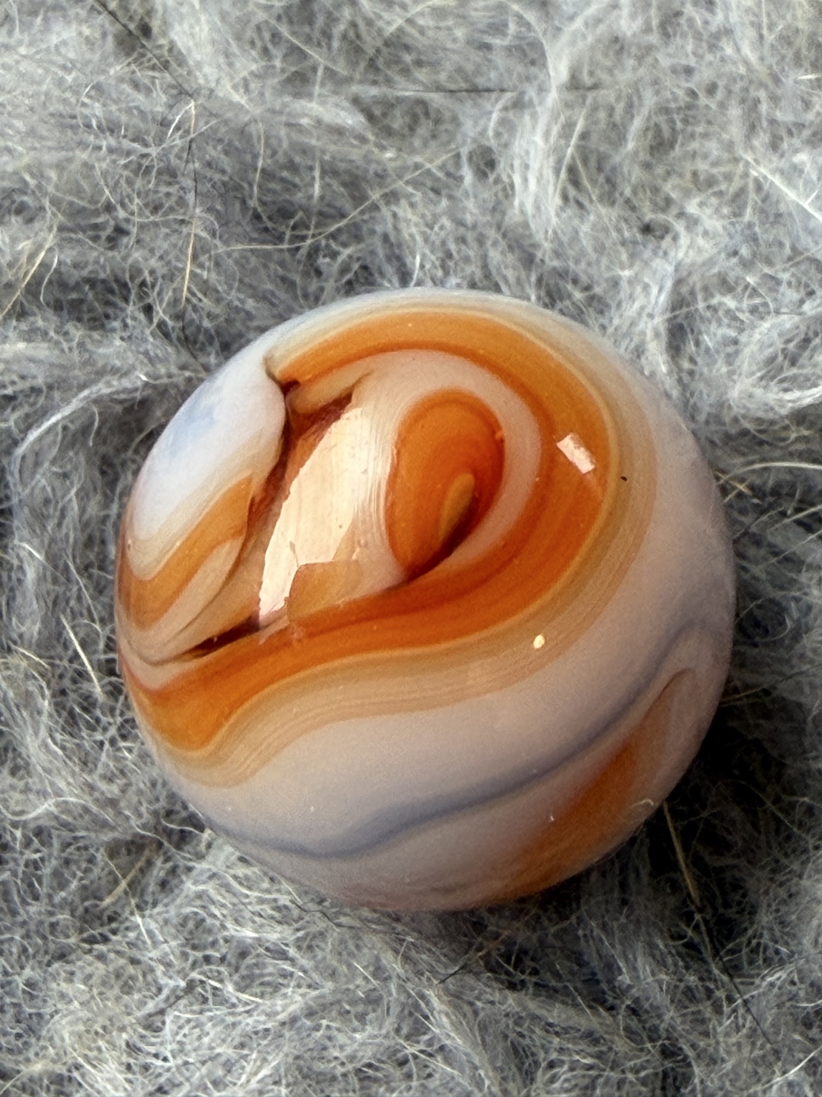 Alley Swirl (Peach / Cream / Lavender) by Alley Agate Company