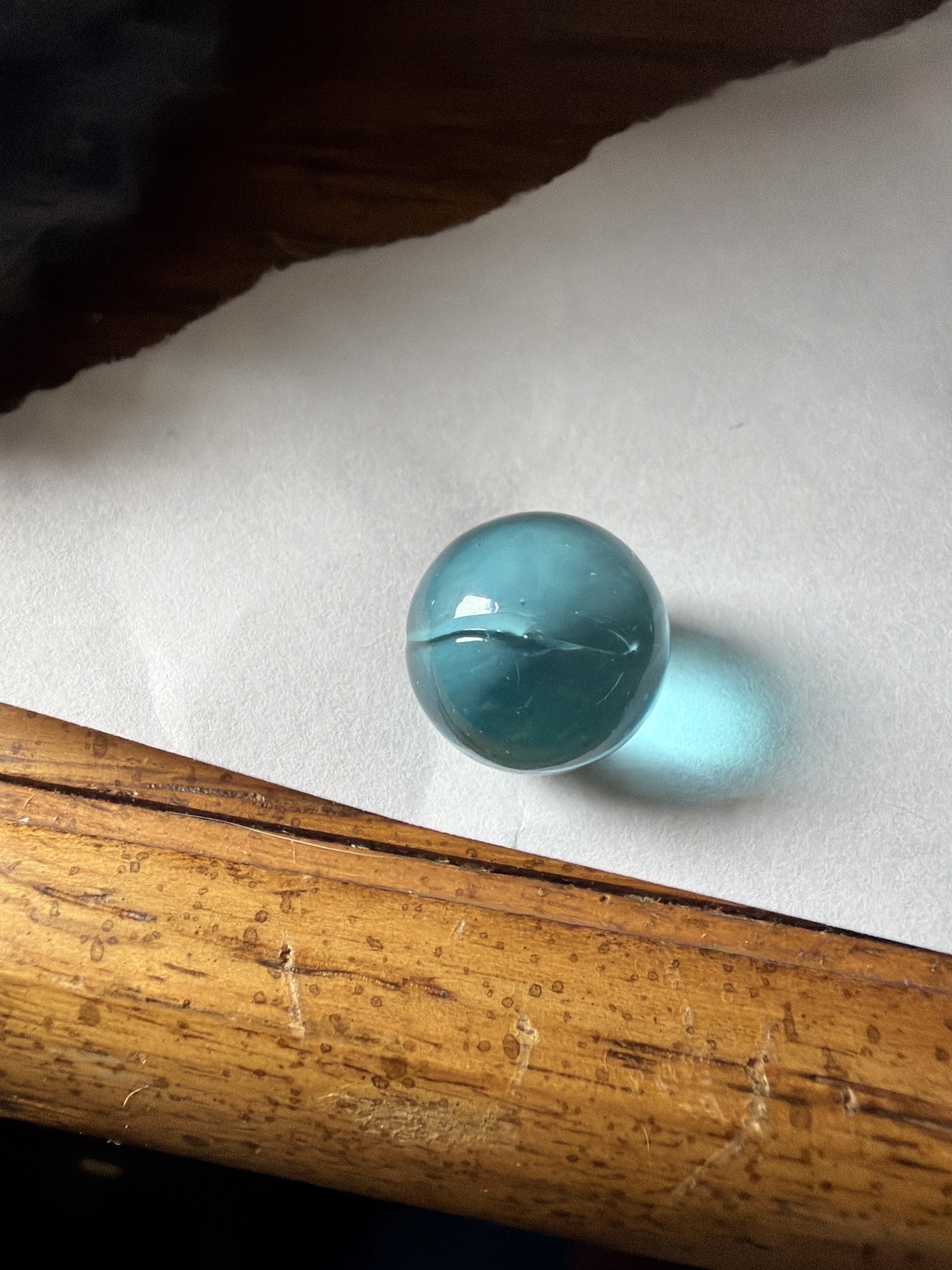 Transparent Aqua by Akro Agate Co.