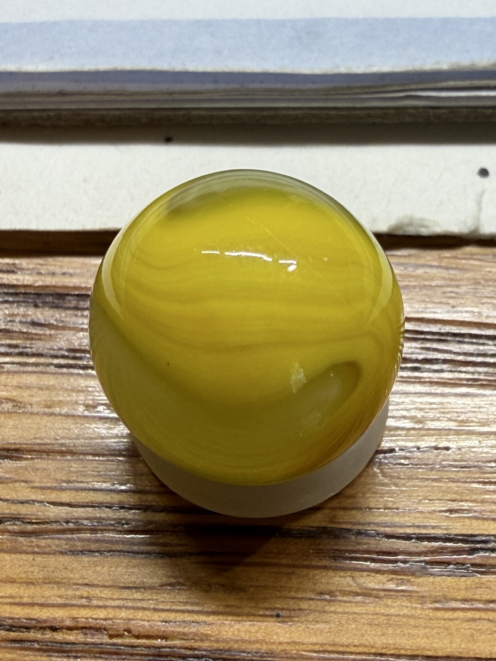 Canary Yellow Slag by Akro Agate Company