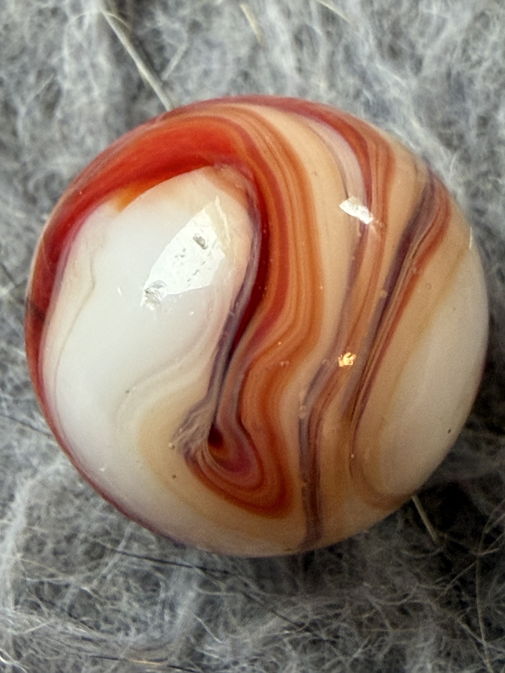 Peach or Flame Swirl by Alley Agate Company