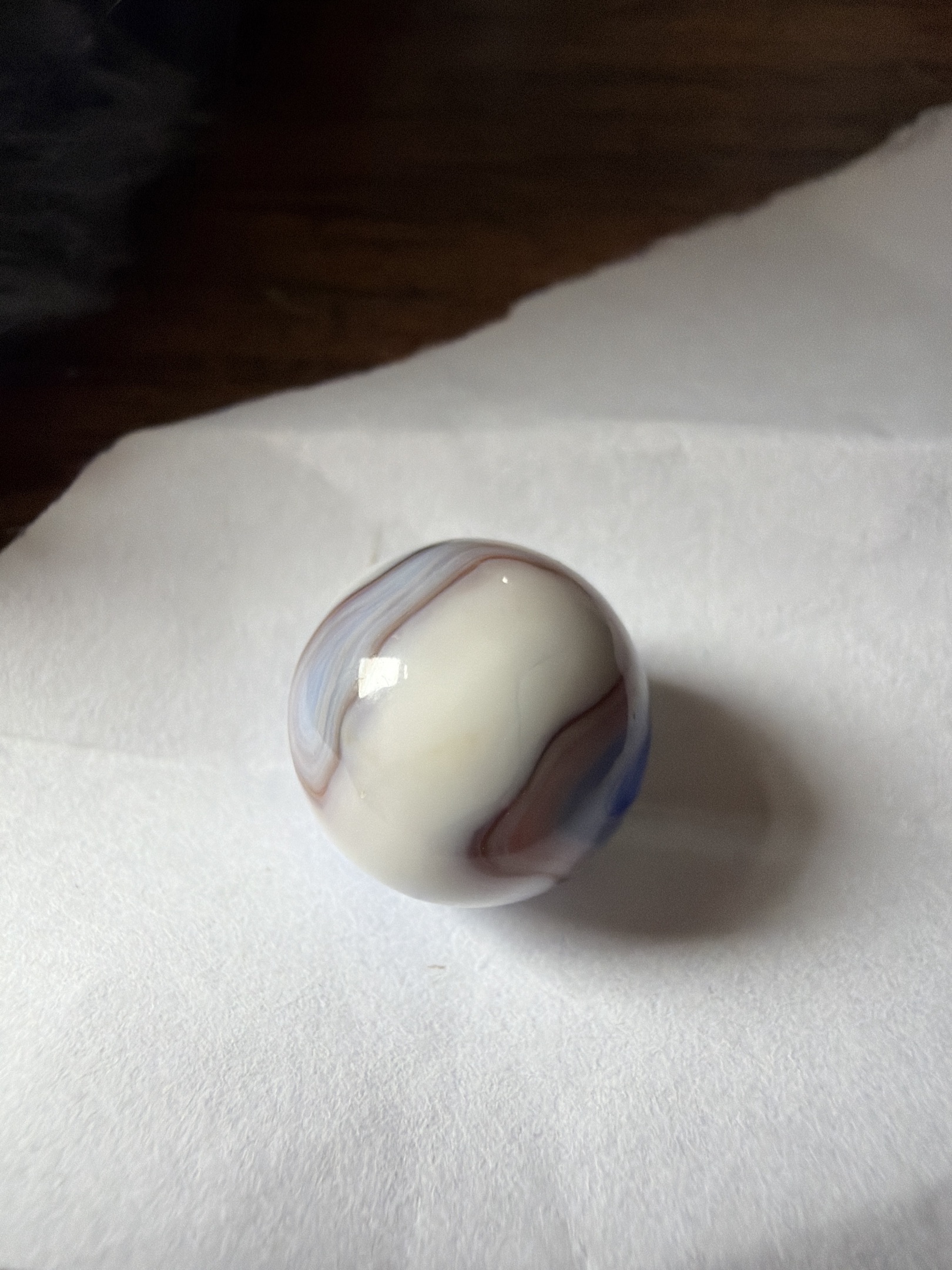 Blue and Brown Swirl by Alley Agate