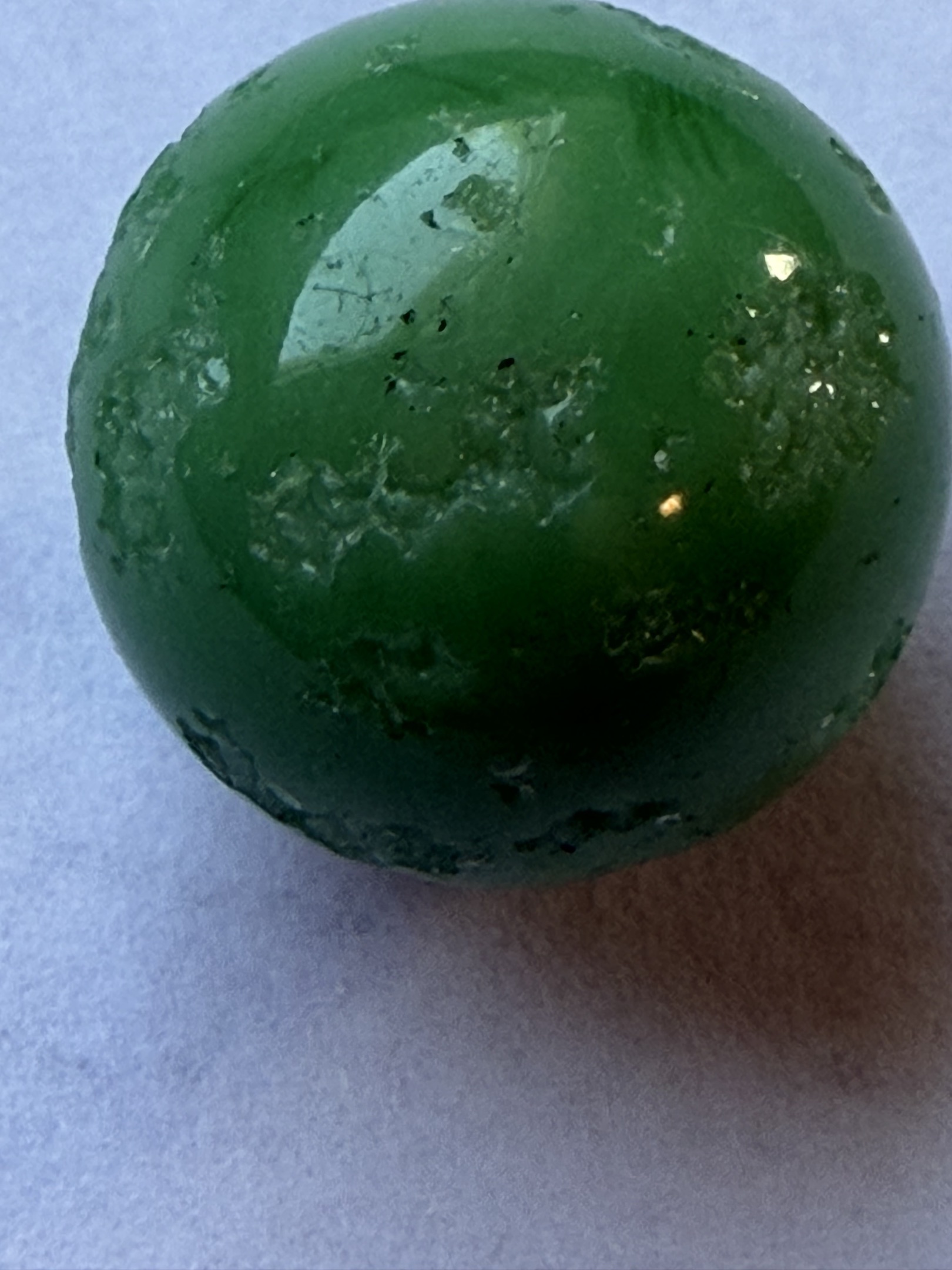 Opaque Green / Game Marble by Akro Agate
