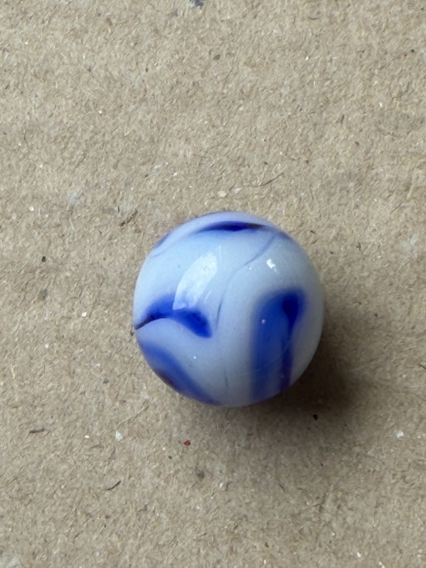 Blue and White Swirl by Alley Agate