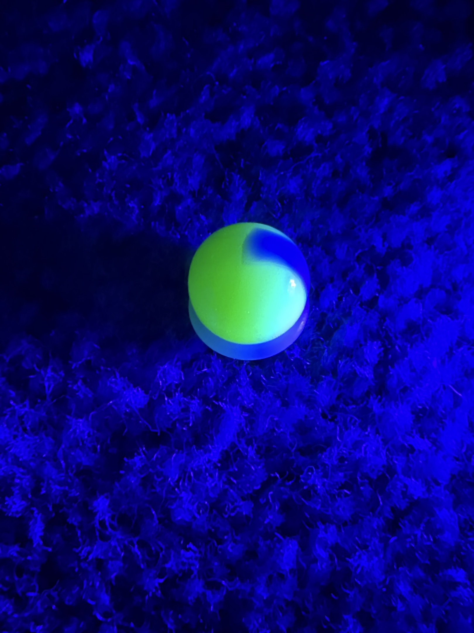 Uranium Green and Blue Swirl by Alley Agate