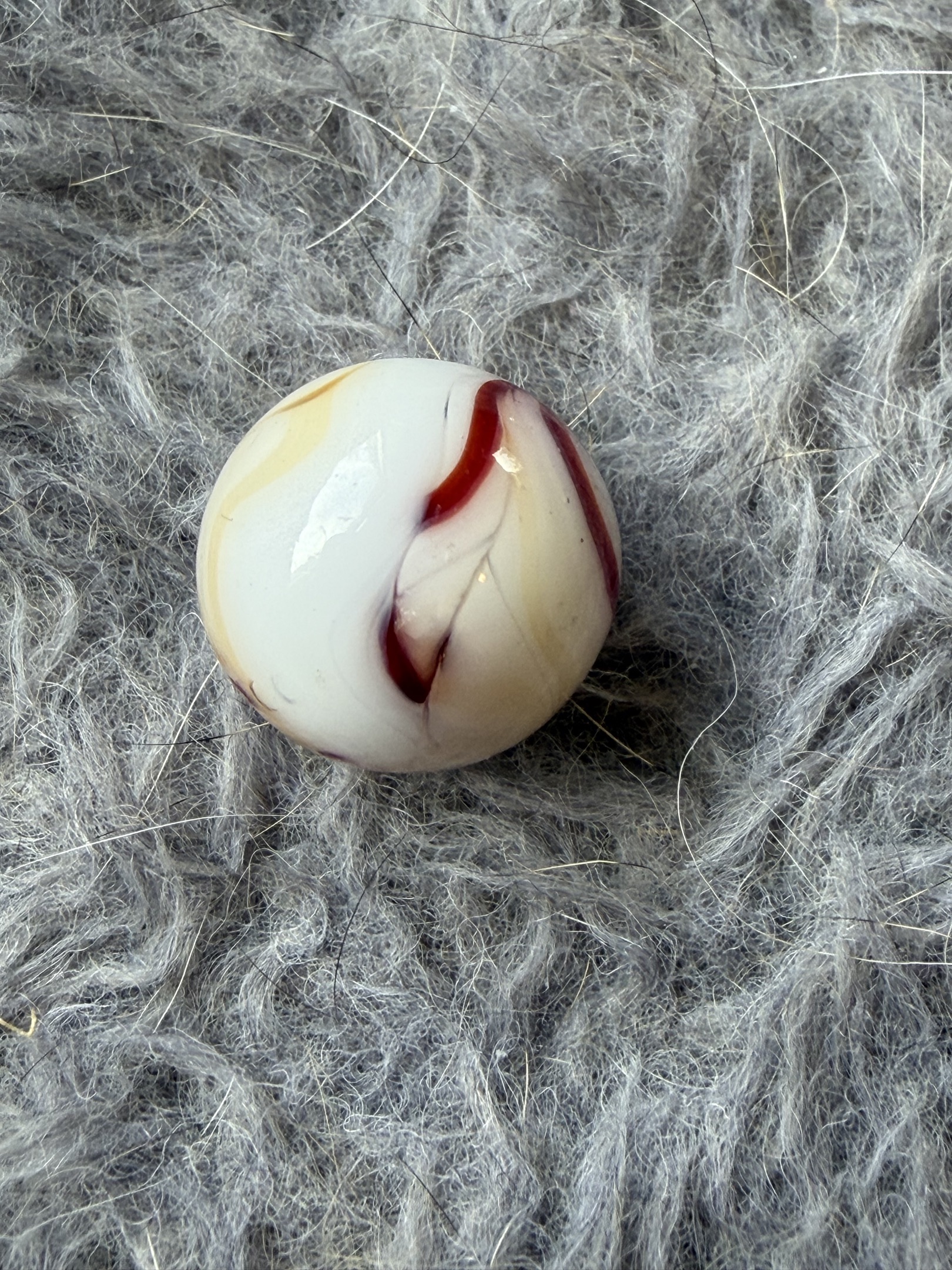 Peach and Red Swirl by Alley Agate