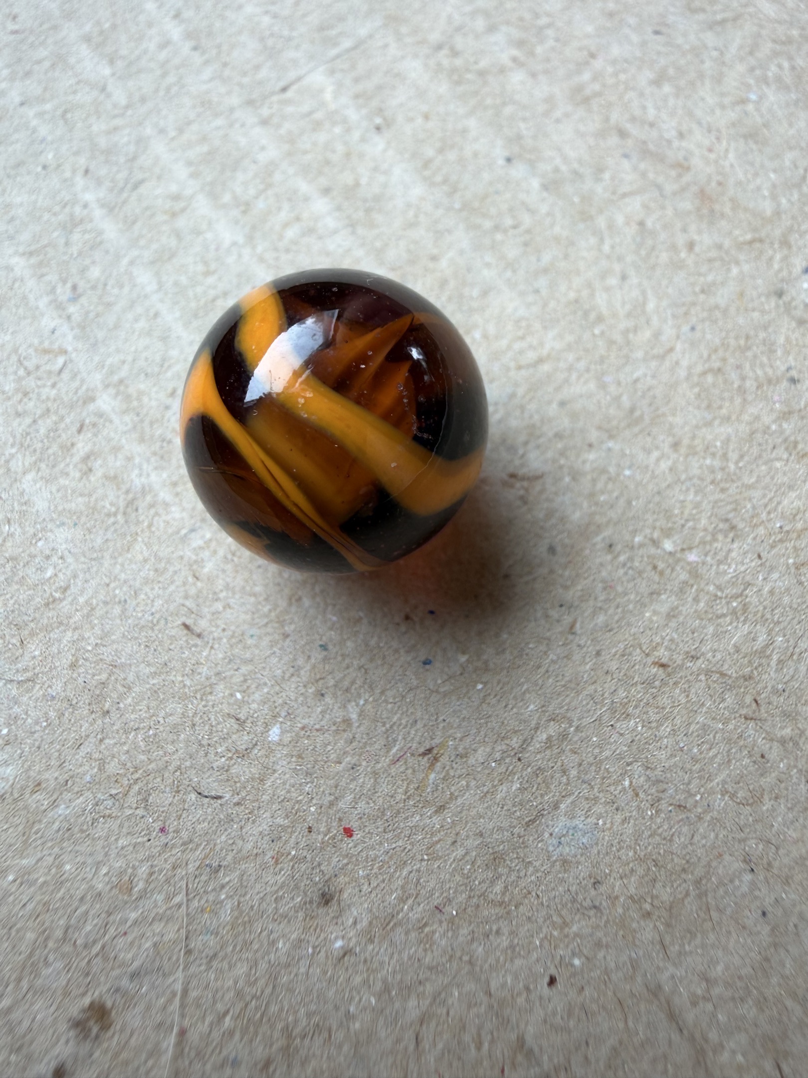 Amber Tiger Eye by Akro Agate Company
