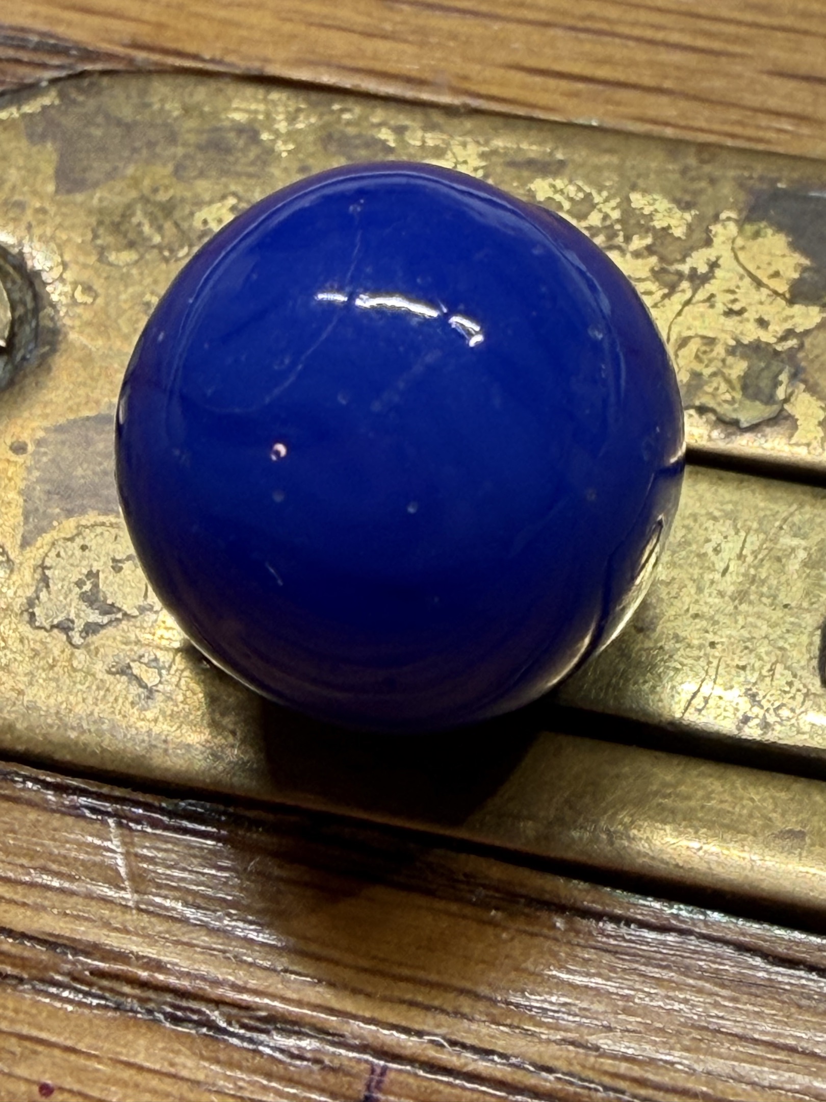 Cobalt Blue Game Marble by Vitro Agate Company