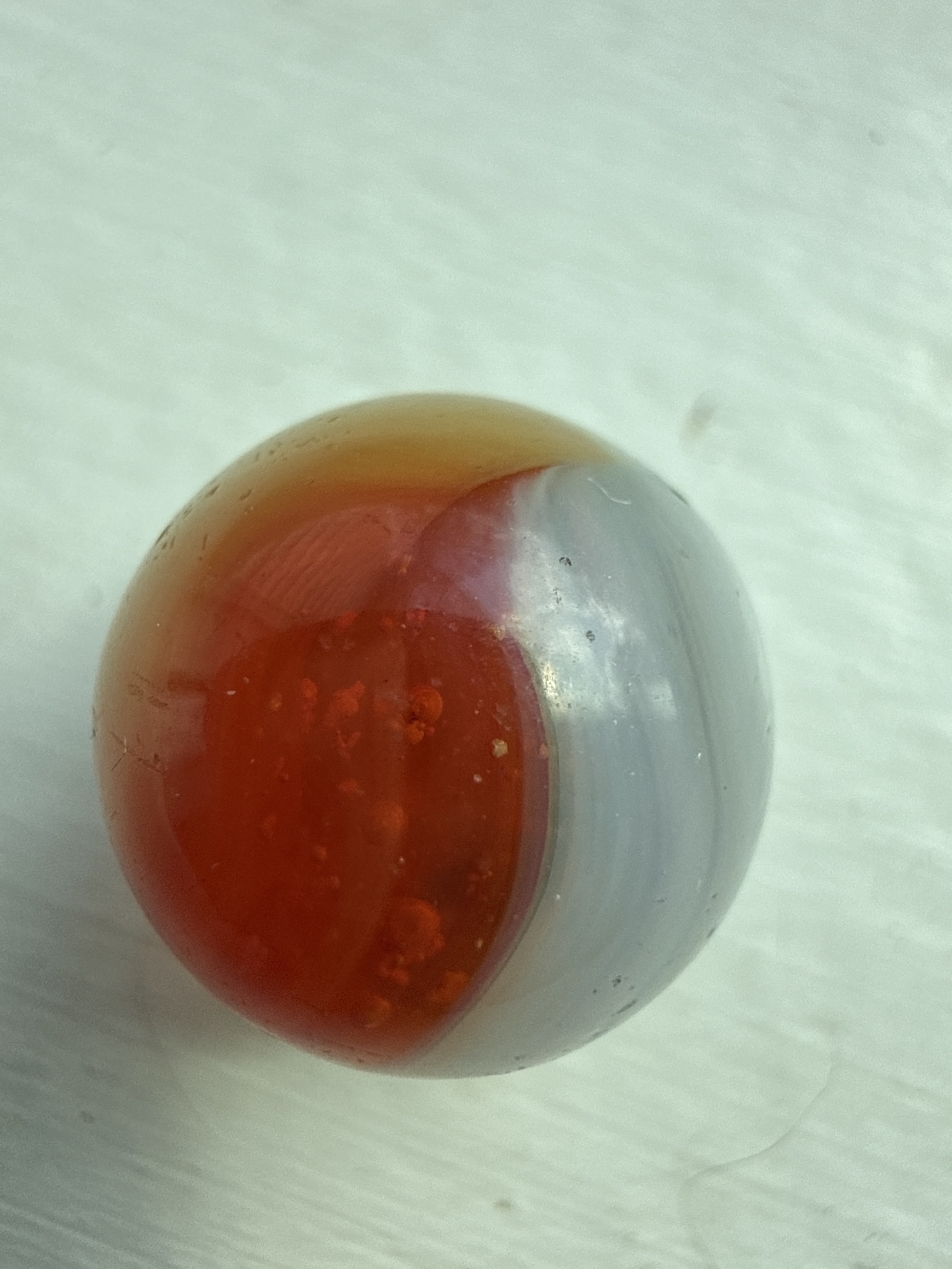 Red and White Special - Single Patch by Akro Agate Company