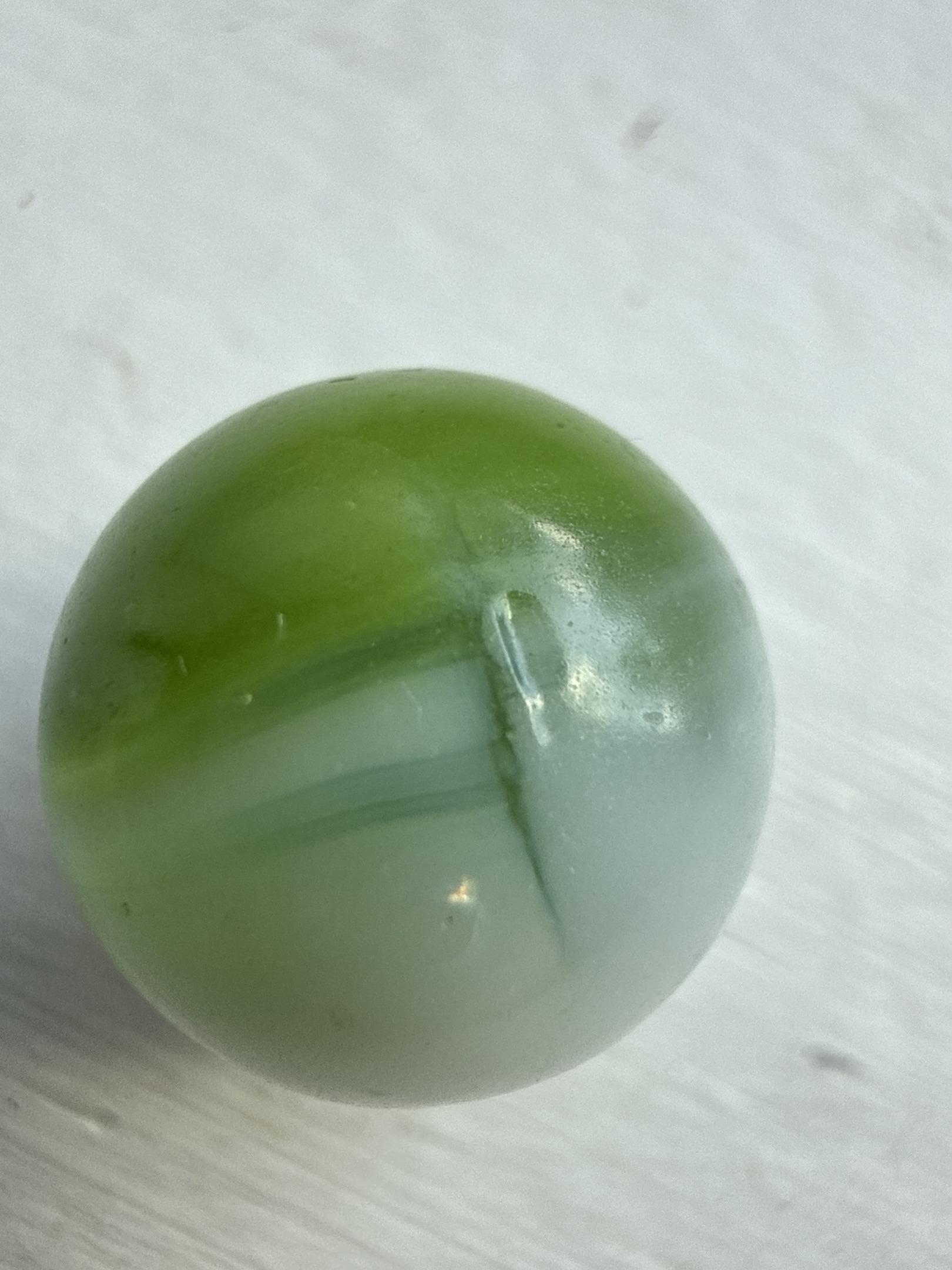Green Slag by Akro Agate, identification view