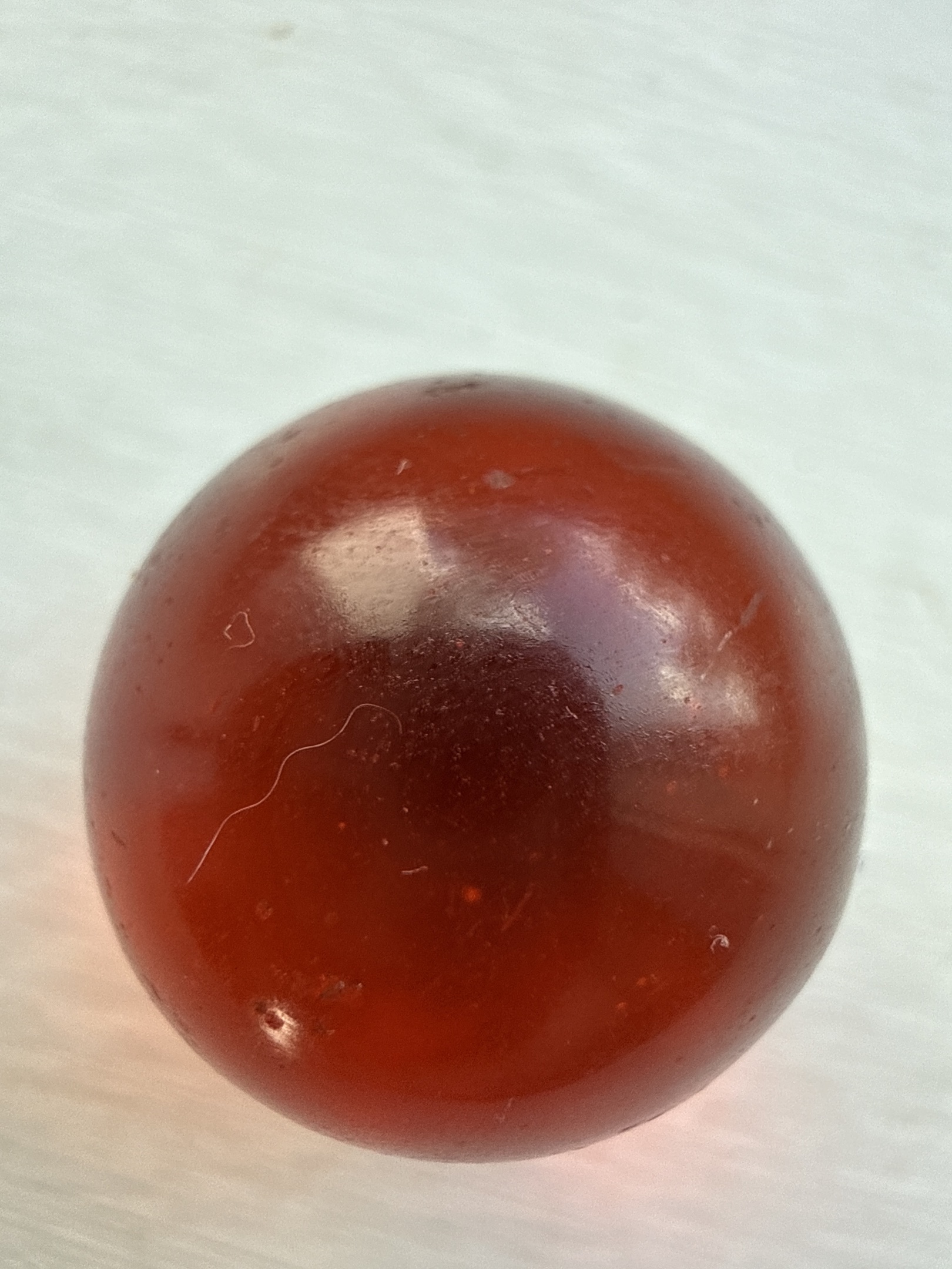 Oxblood Carnelian by Akro Agate, identification view