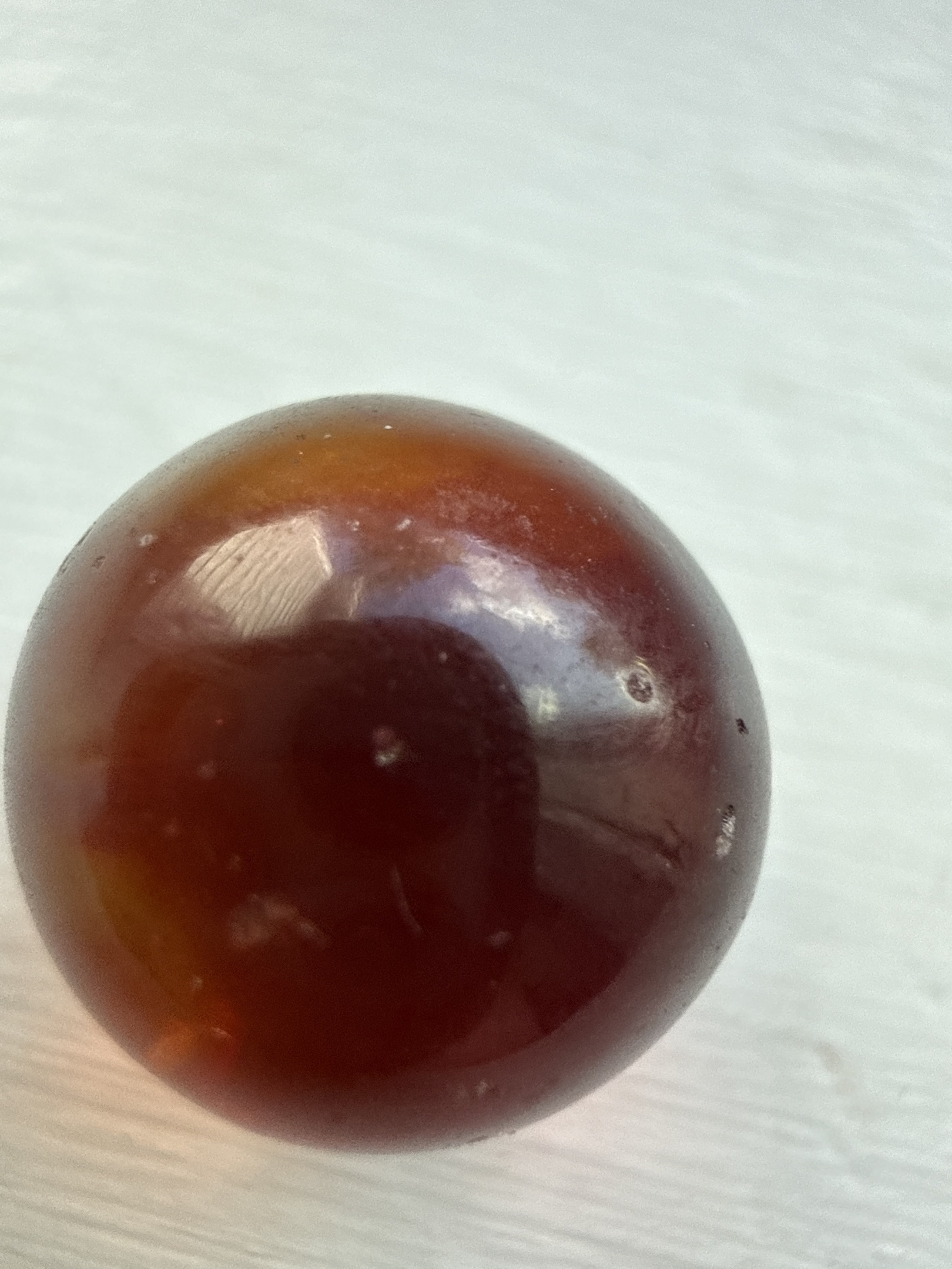 Amber Carnelian Agate by Akro Agate