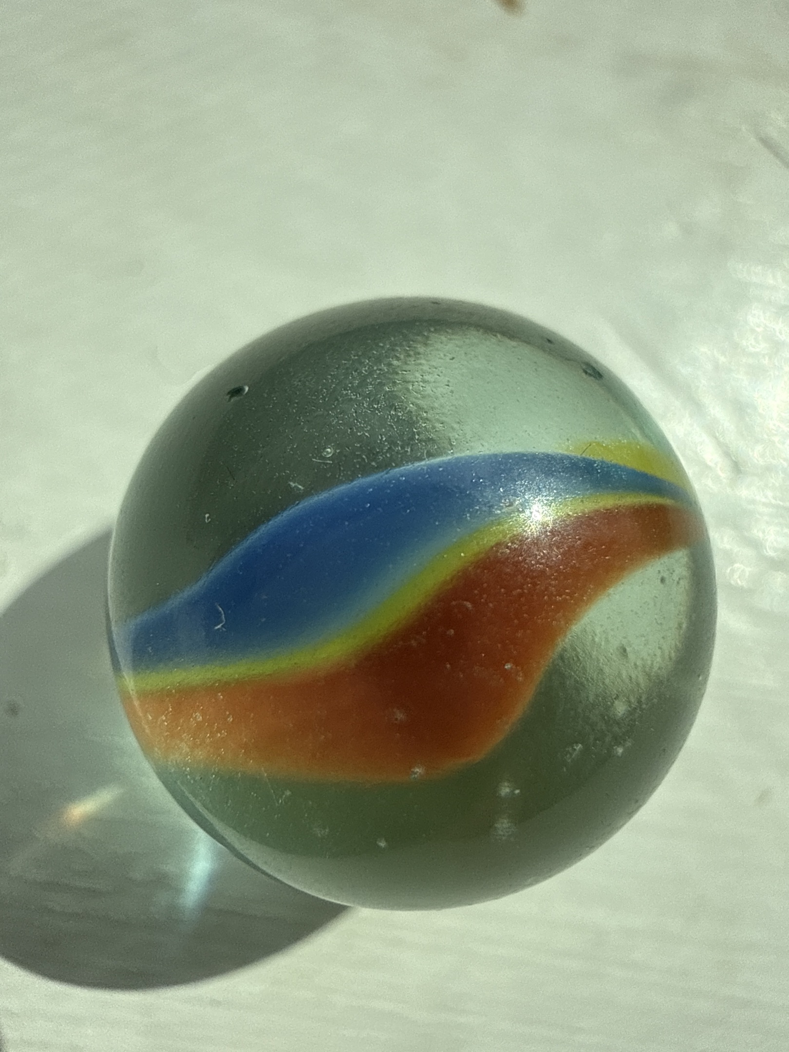 Superman Rainbow by Peltier Glass Company, identification view