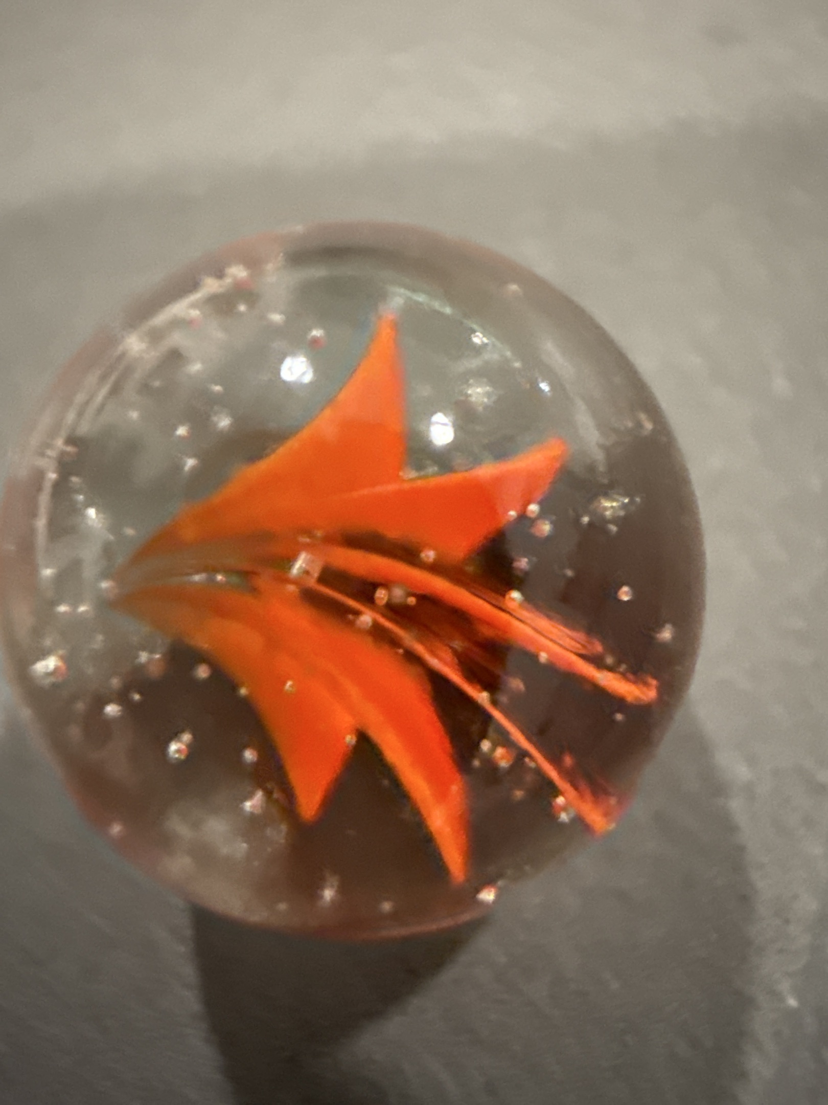 Orange 4-Vane Cat's Eye by Japanese (Generic Import - Miyano / Aji), identification view