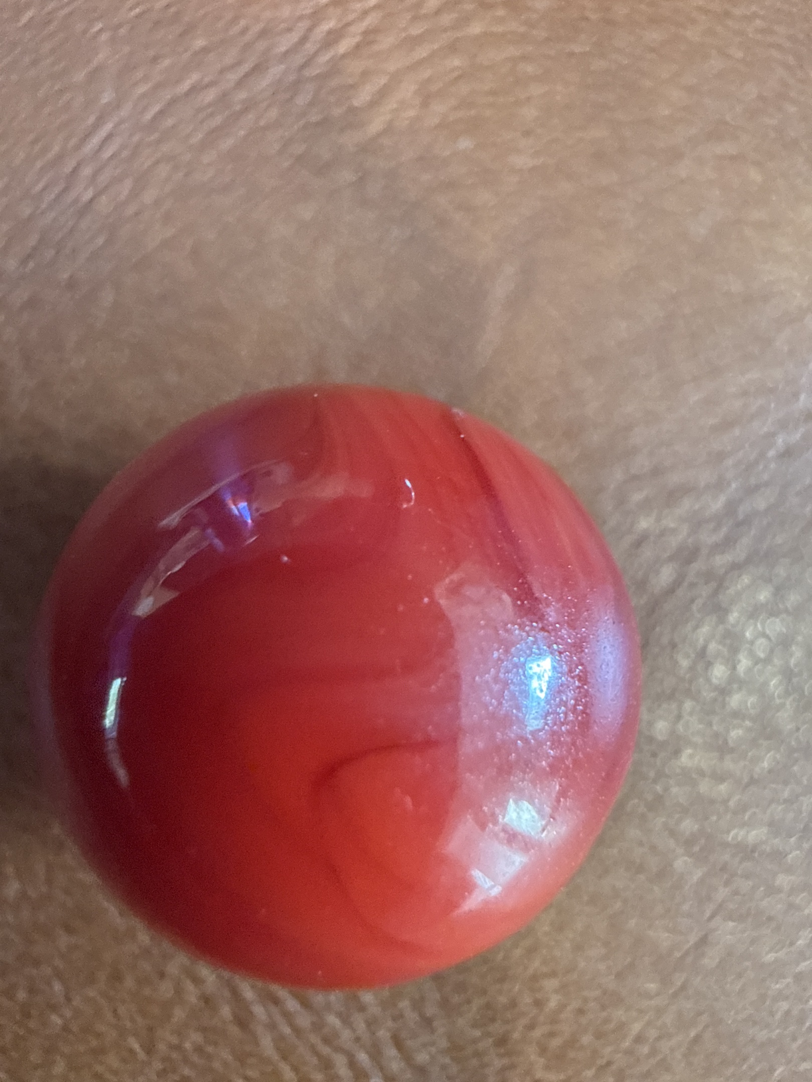 Opaque Red - Blood Red by Vitro Agate Company, identification view