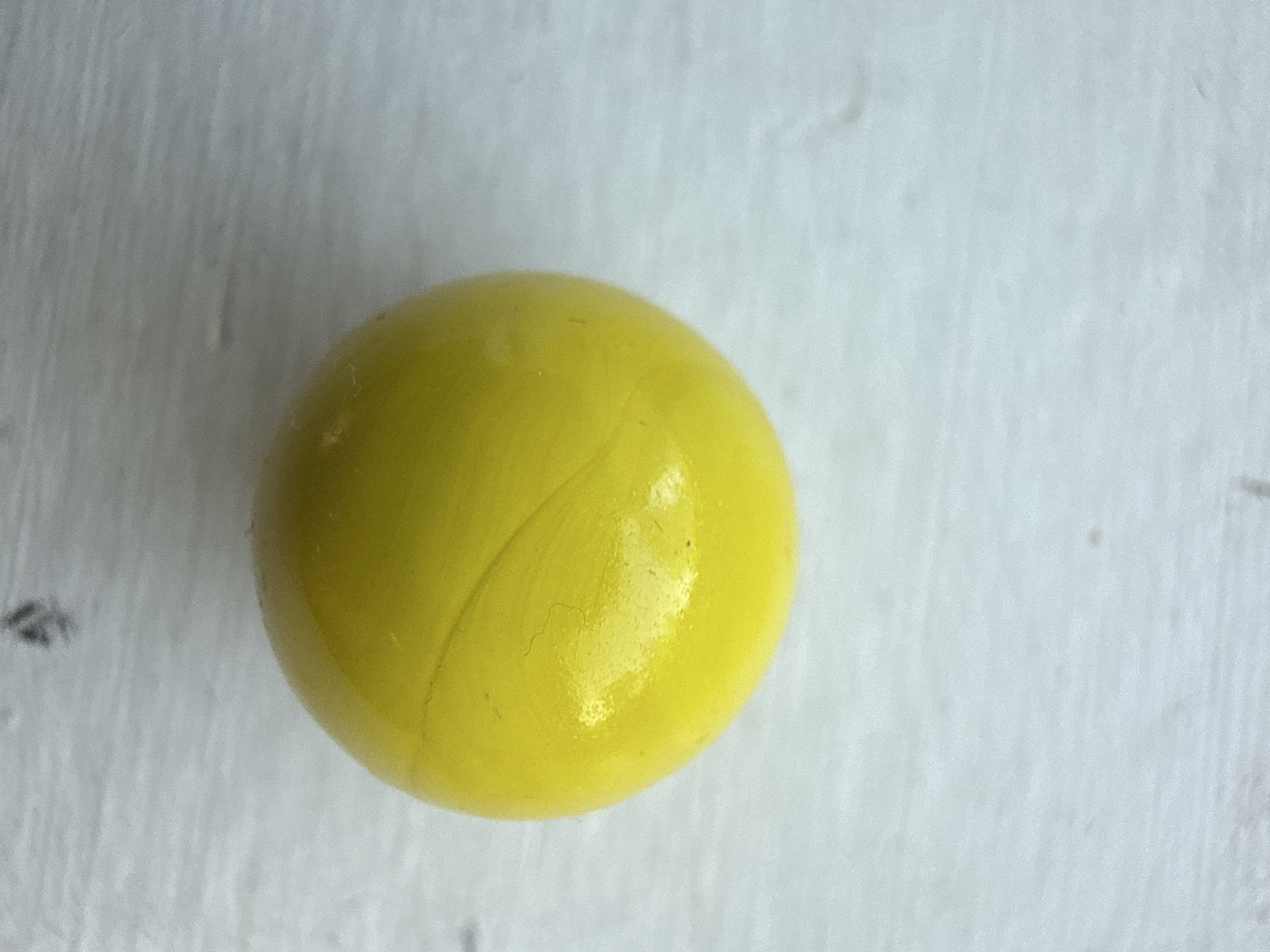 Solid Yellow Opaque by Marble King, identification view