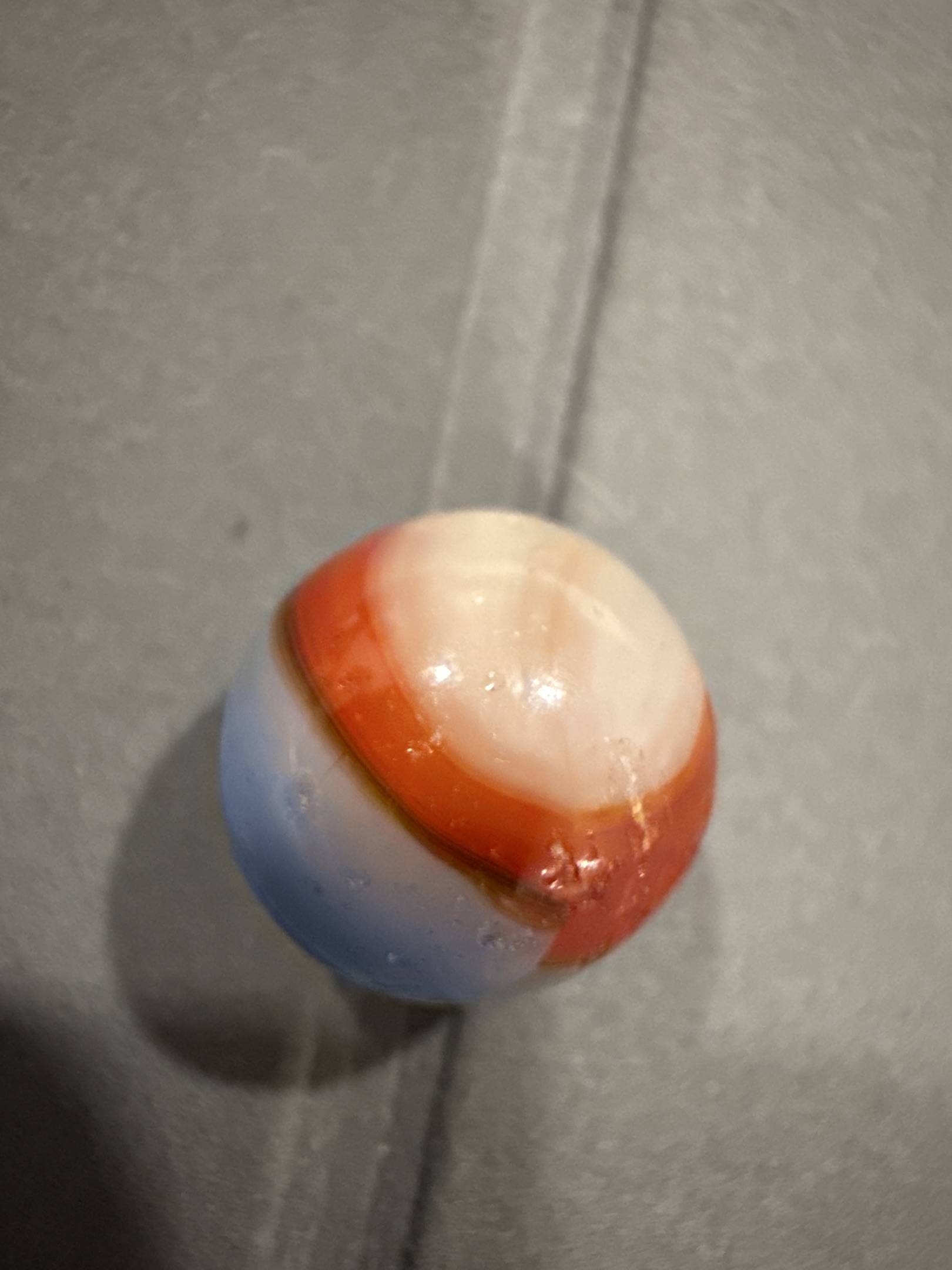 Tri-Onyx Patch - Red, White and Blue by Akro Agate, identification view