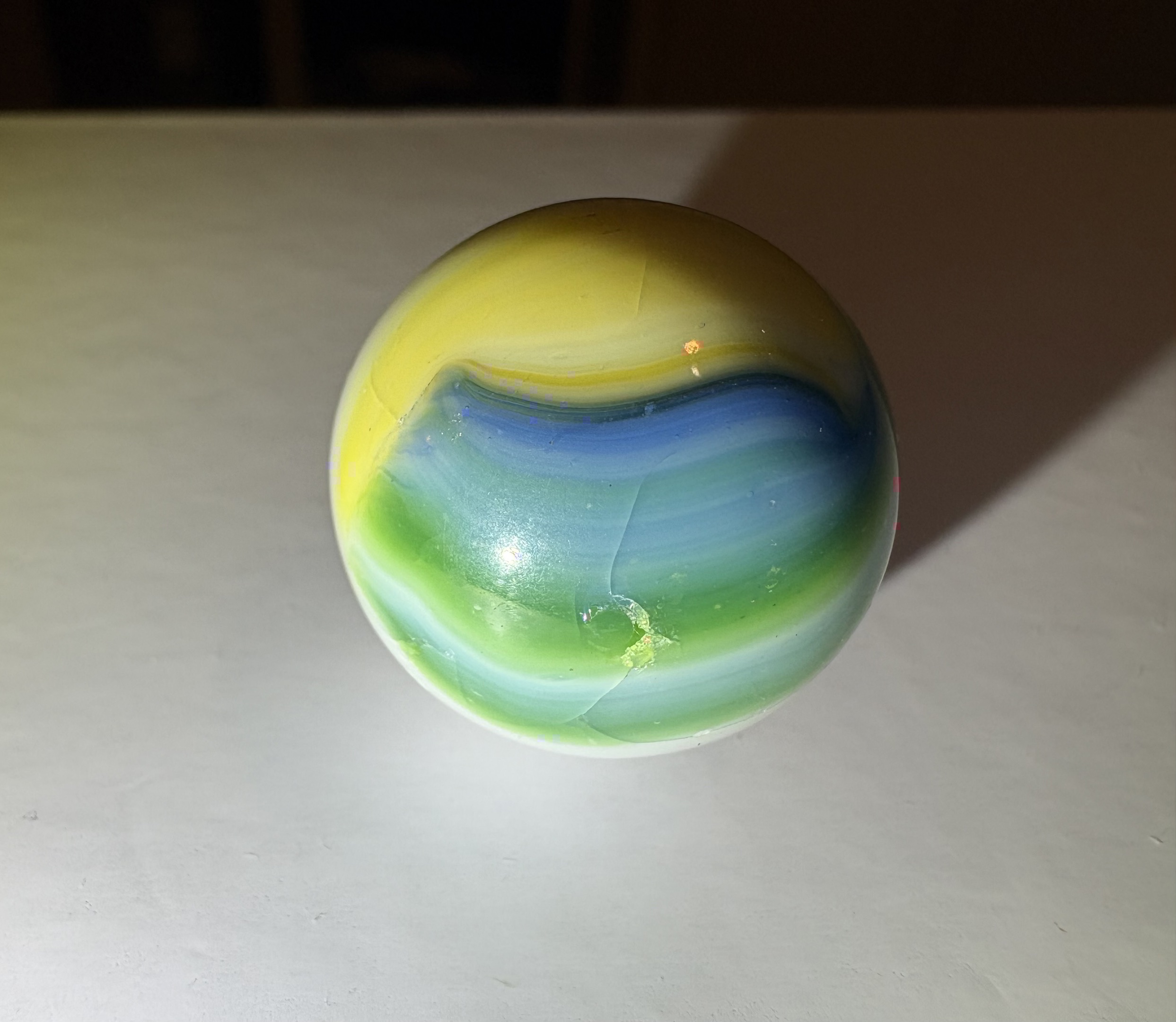 Multi-Color Patch Shooter by Akro Agate Company, identification view