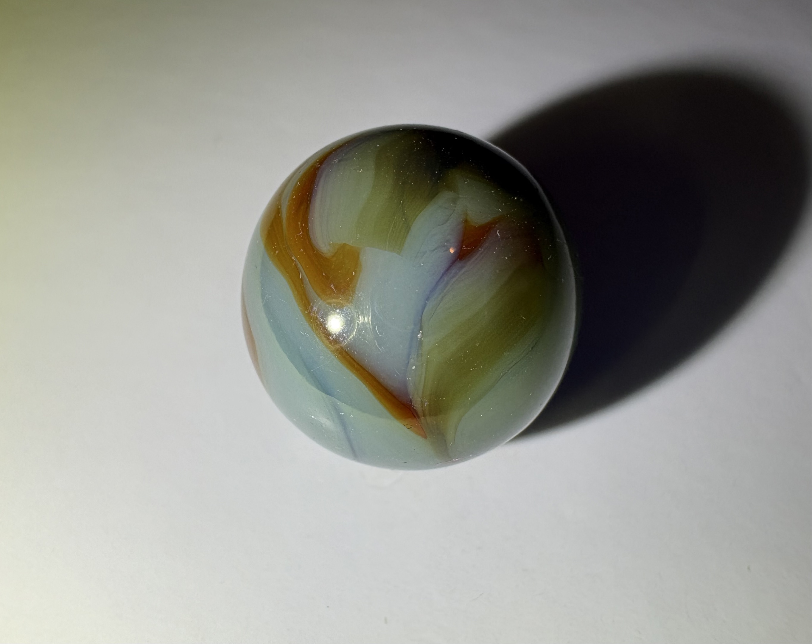 Multi-Color Swirl by Akro Agate, identification view