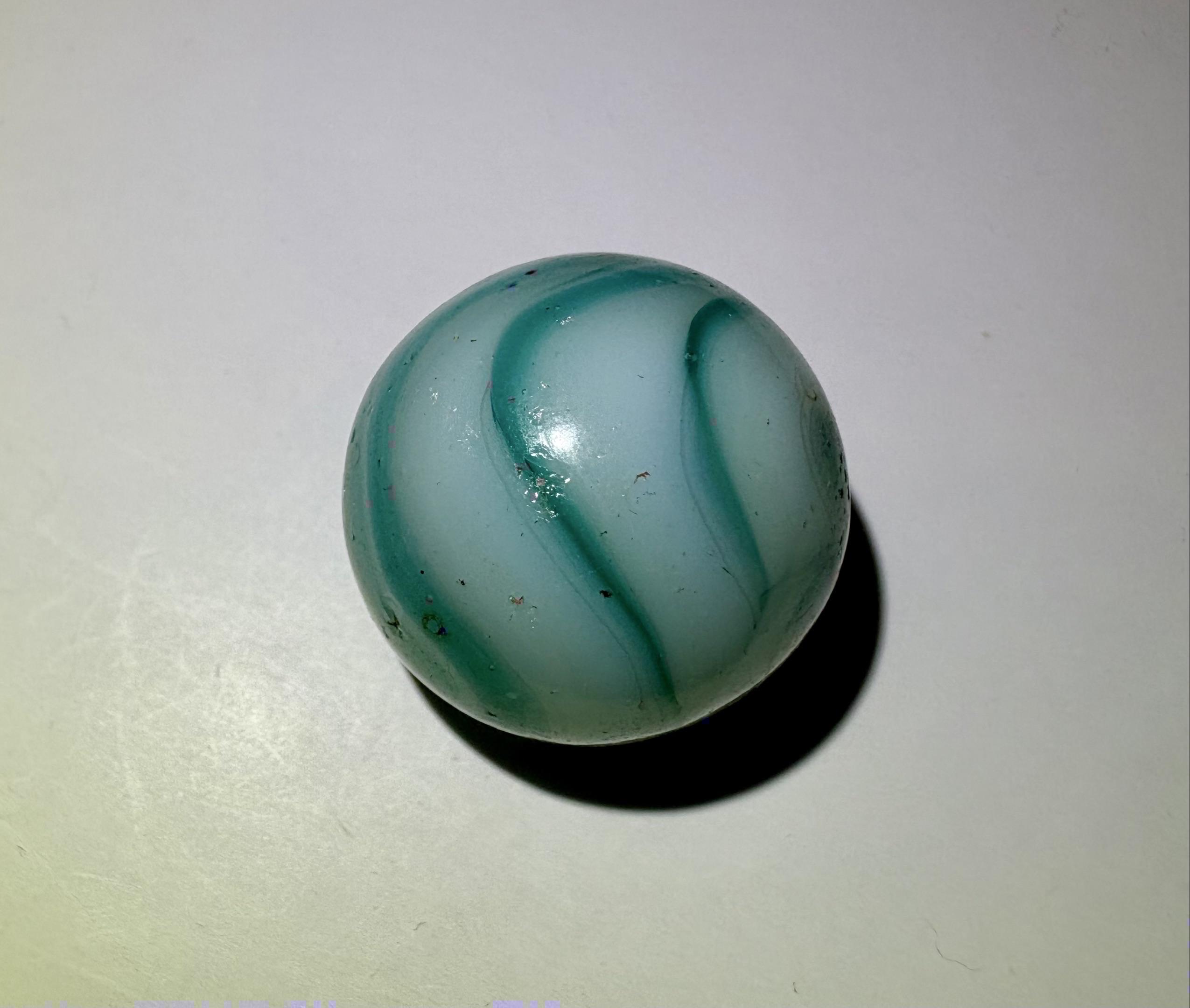 Aqua Slag by Christensen Agate Company, identification view