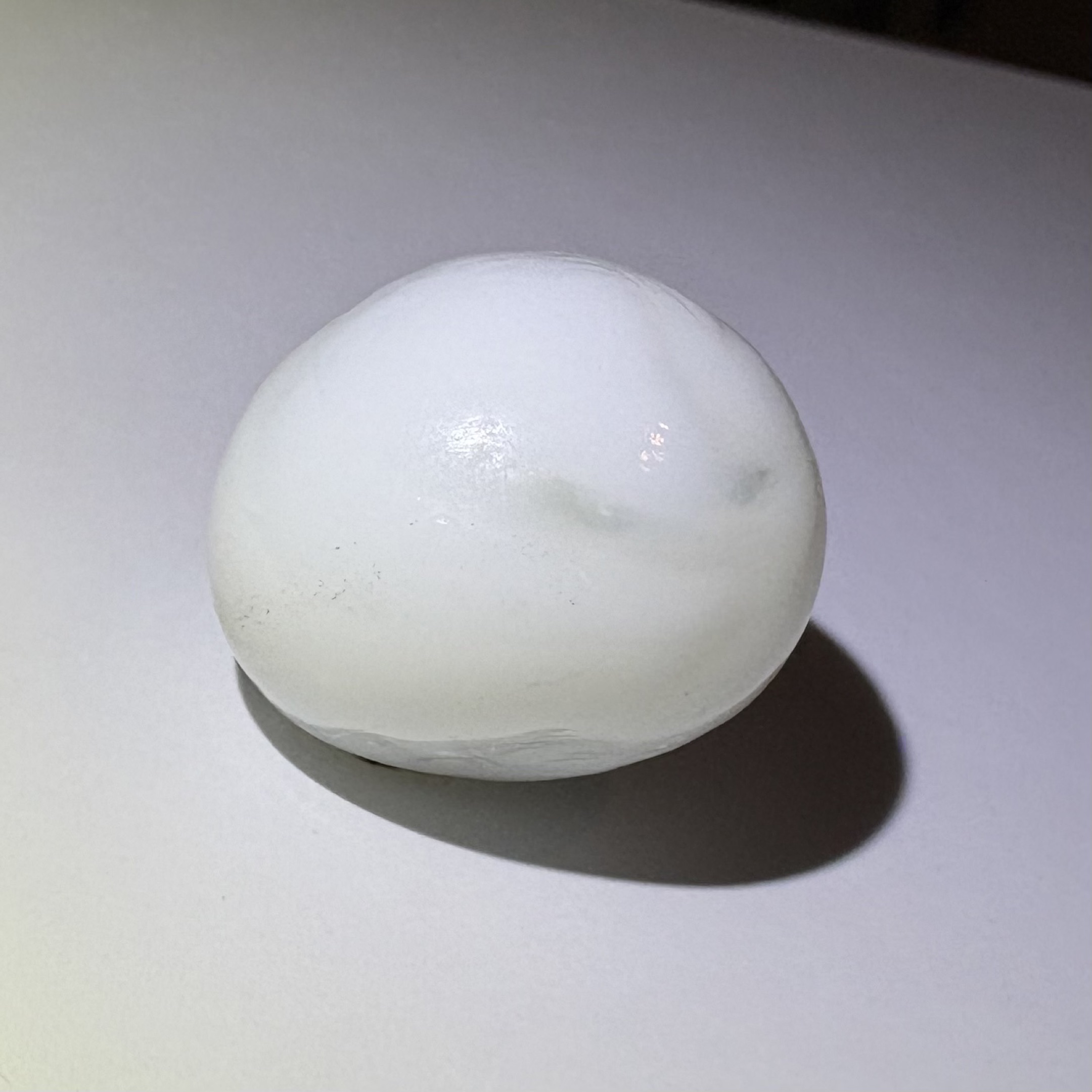 Akro Agate White Slag (Hand-Gathered) by Akro Agate Company, identification view