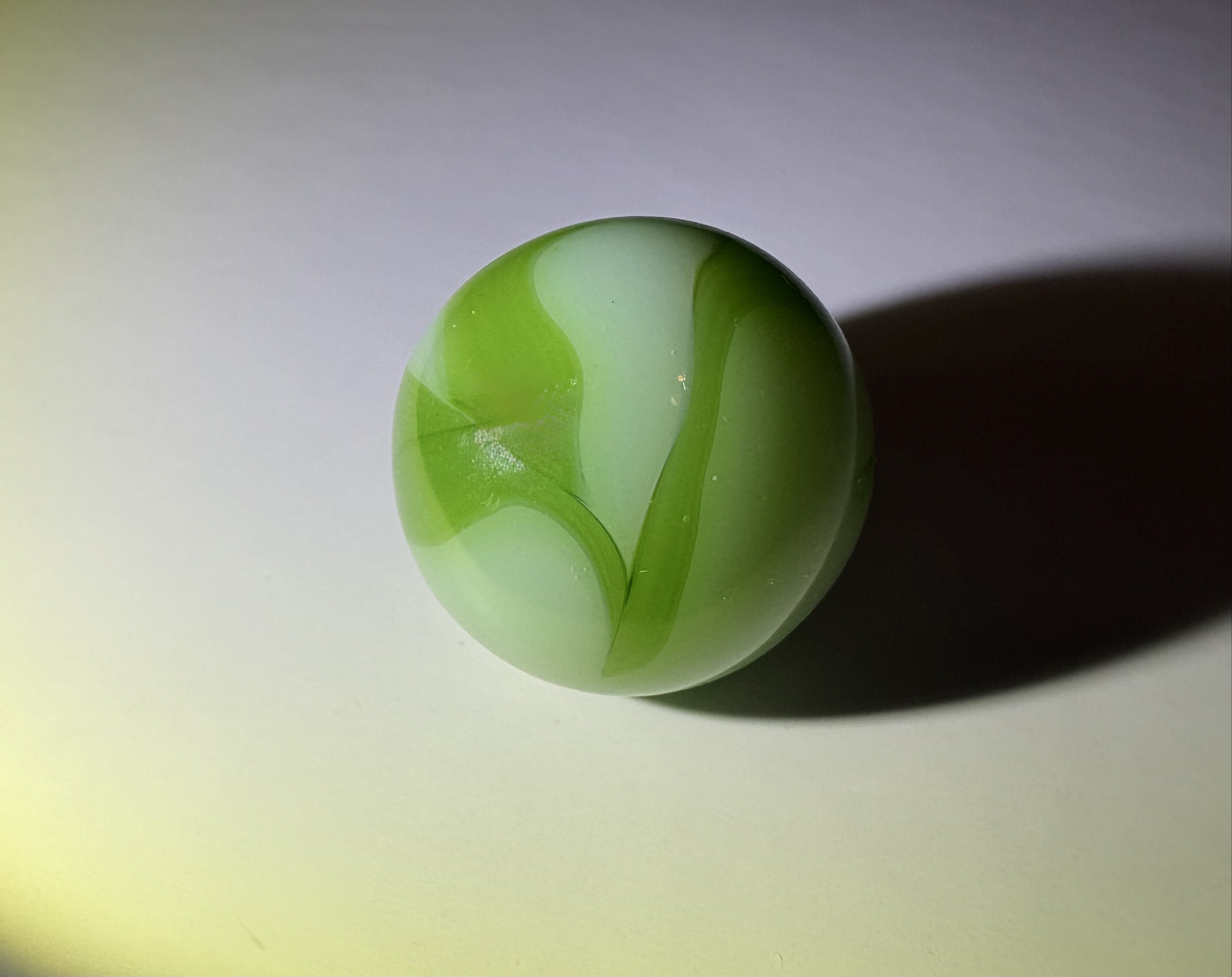 Green Swirl by Alley Agate, identification view