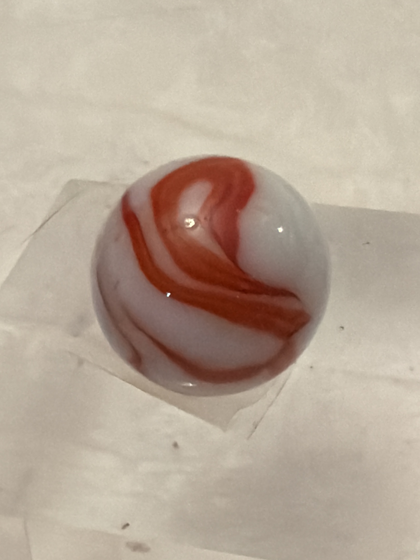 Prize Name (Red & White) by Akro Agate
