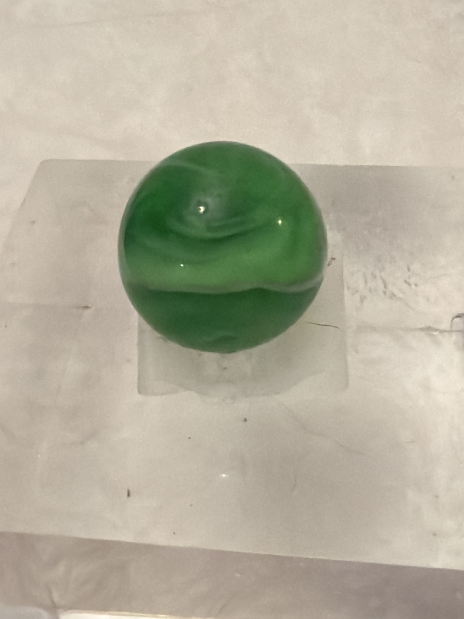 Green Slag by Akro Agate Company