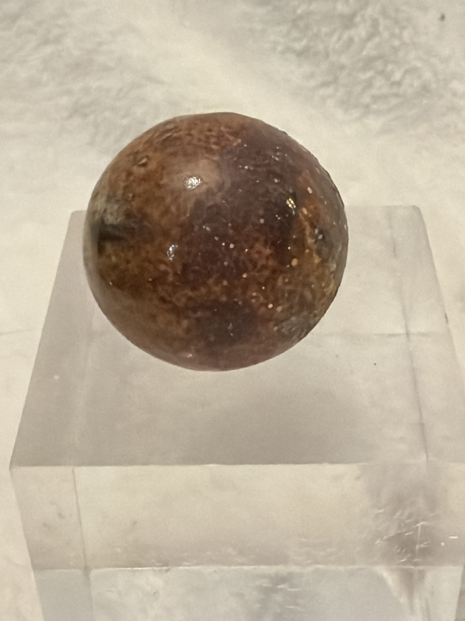 Bennington Glaze Carpet Ball / Giant Marble by German or American Clay Manufacturers