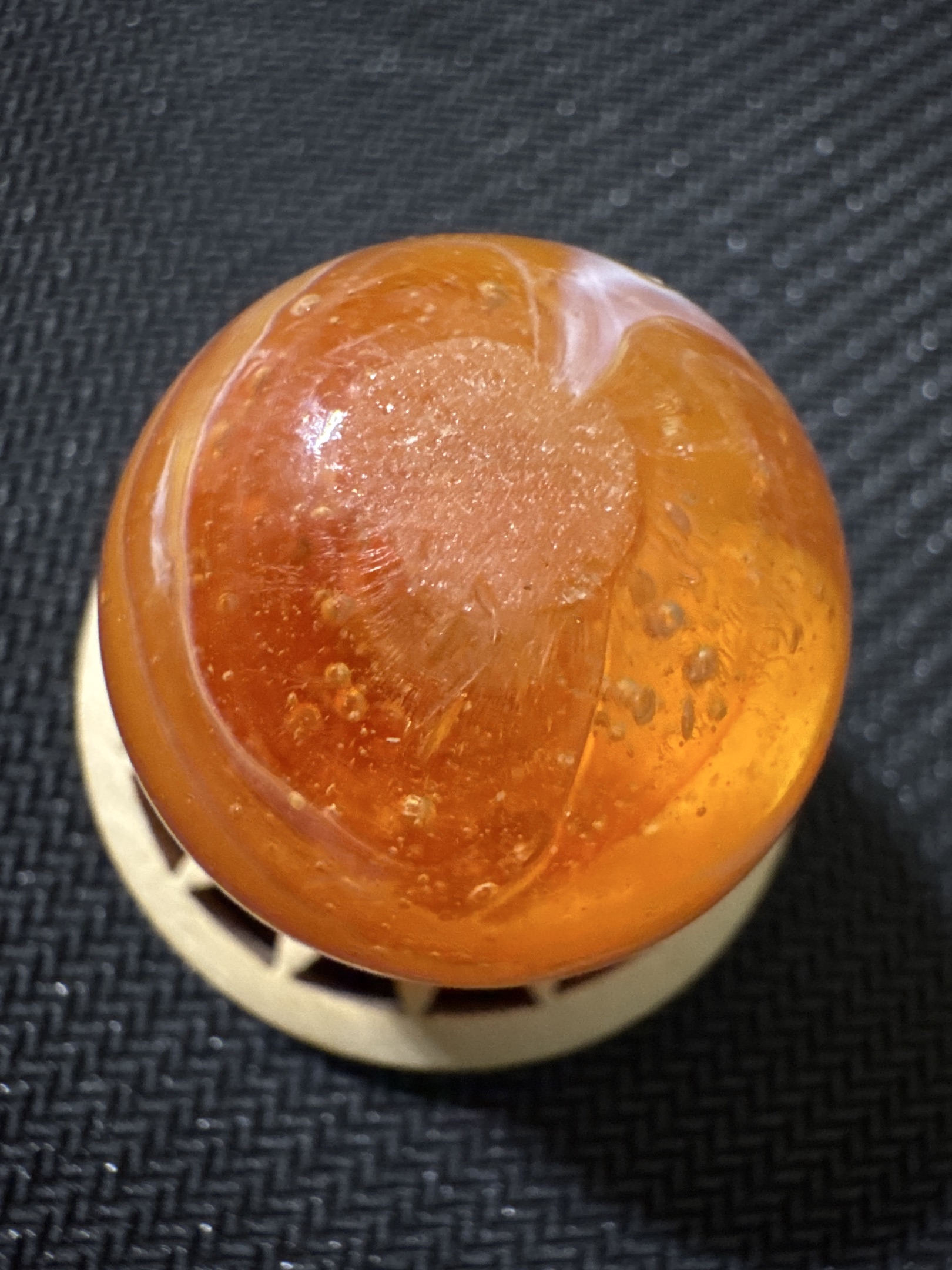 Orange Slag (Transitional) by M.F. Christensen & Son Co., identification view