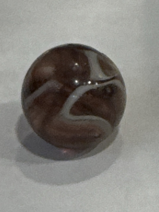 Brown and White Swirl by Alley Agate