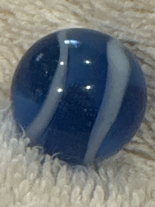 Blue Corkscrew by Akro Agate