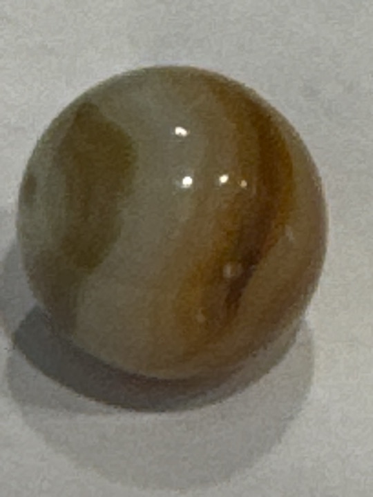 Carnelian Brown Slag by Akro Agate
