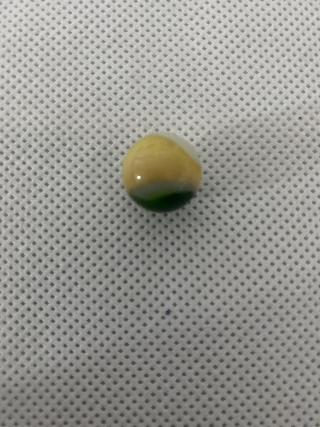 Yellow and Green Tri-Lite by Vitro Agate Company, identification view