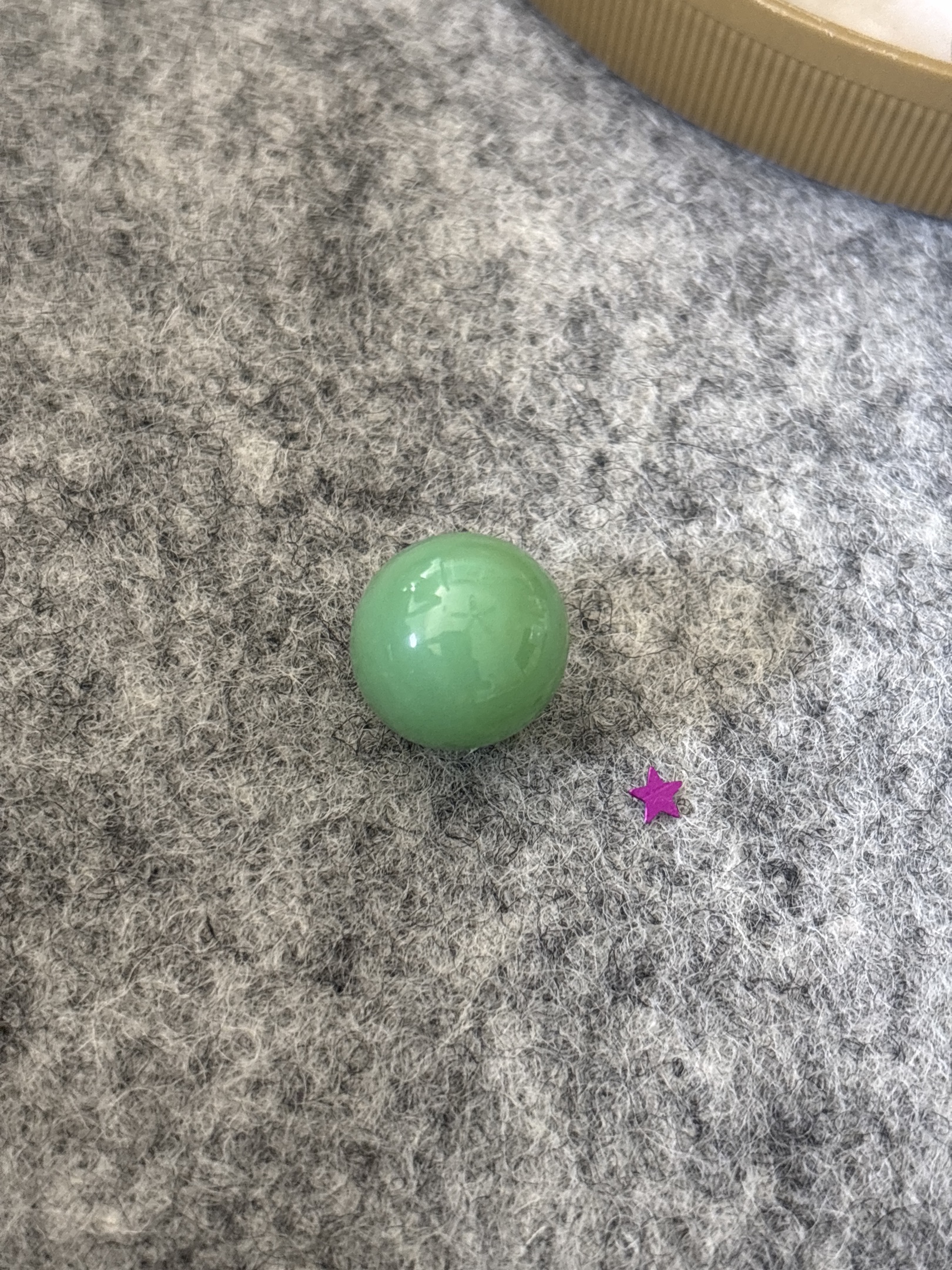 Opaque Green Transition / Game Marble by Akro Agate Company