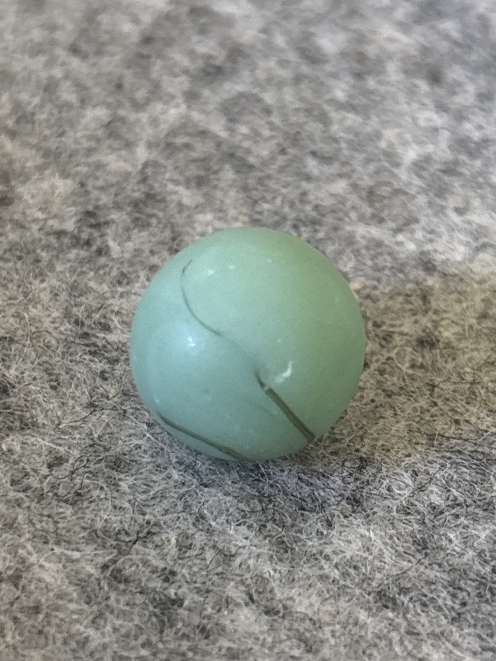 Opaque Green Swirl / Slag by Akro Agate