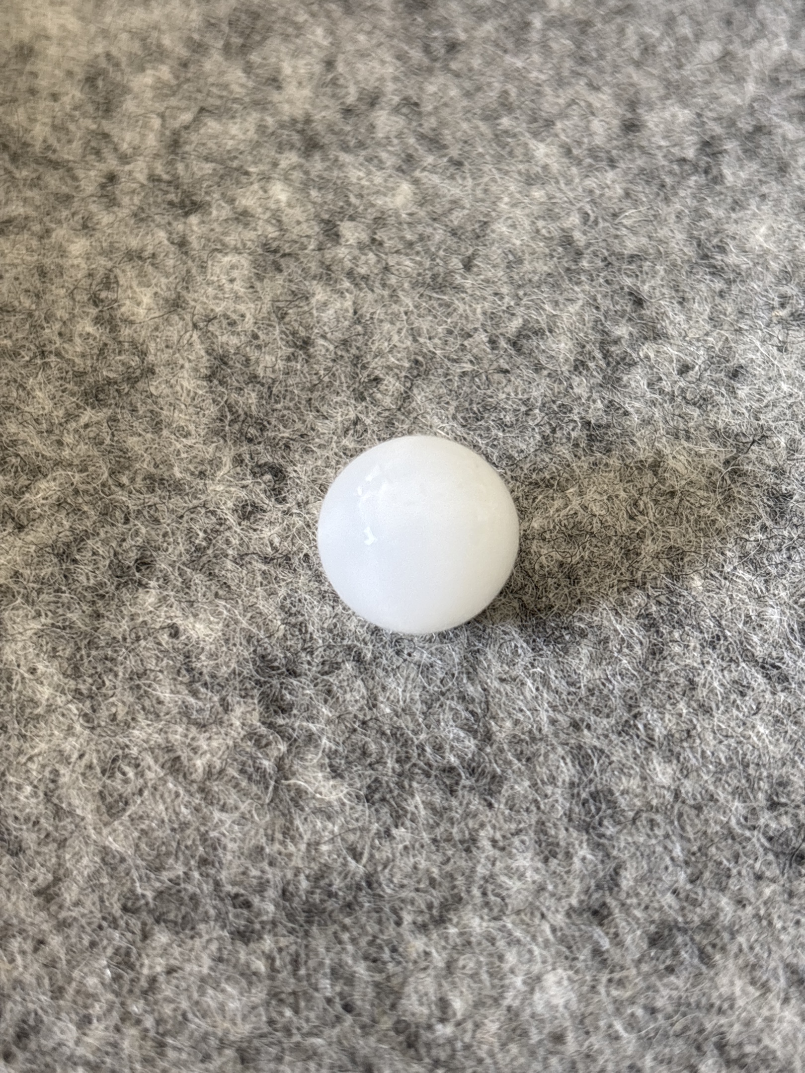 White Clambroth or Latticino Core remnant by German Handmade