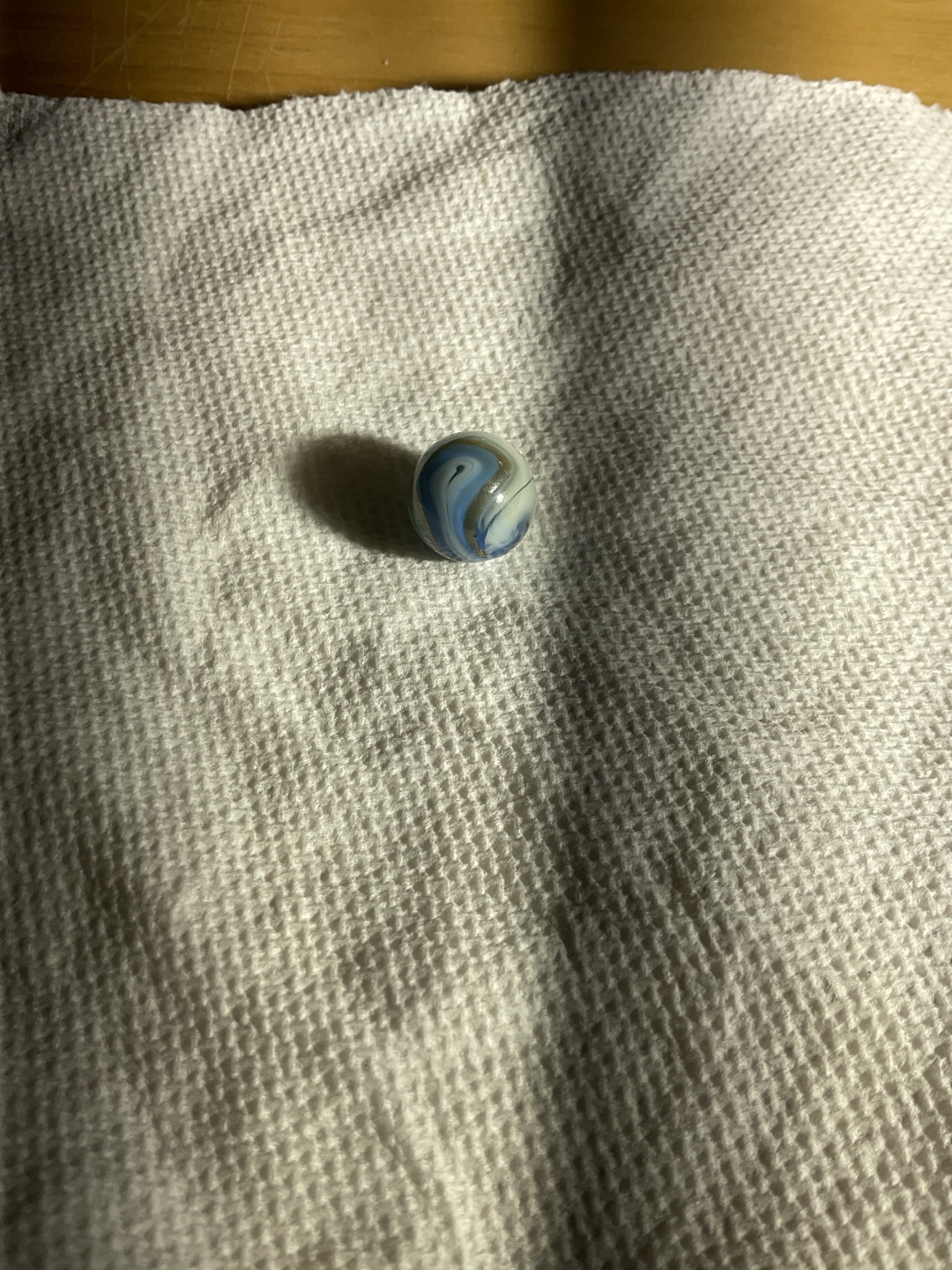 Blue and Tan Swirl by Alley Agate