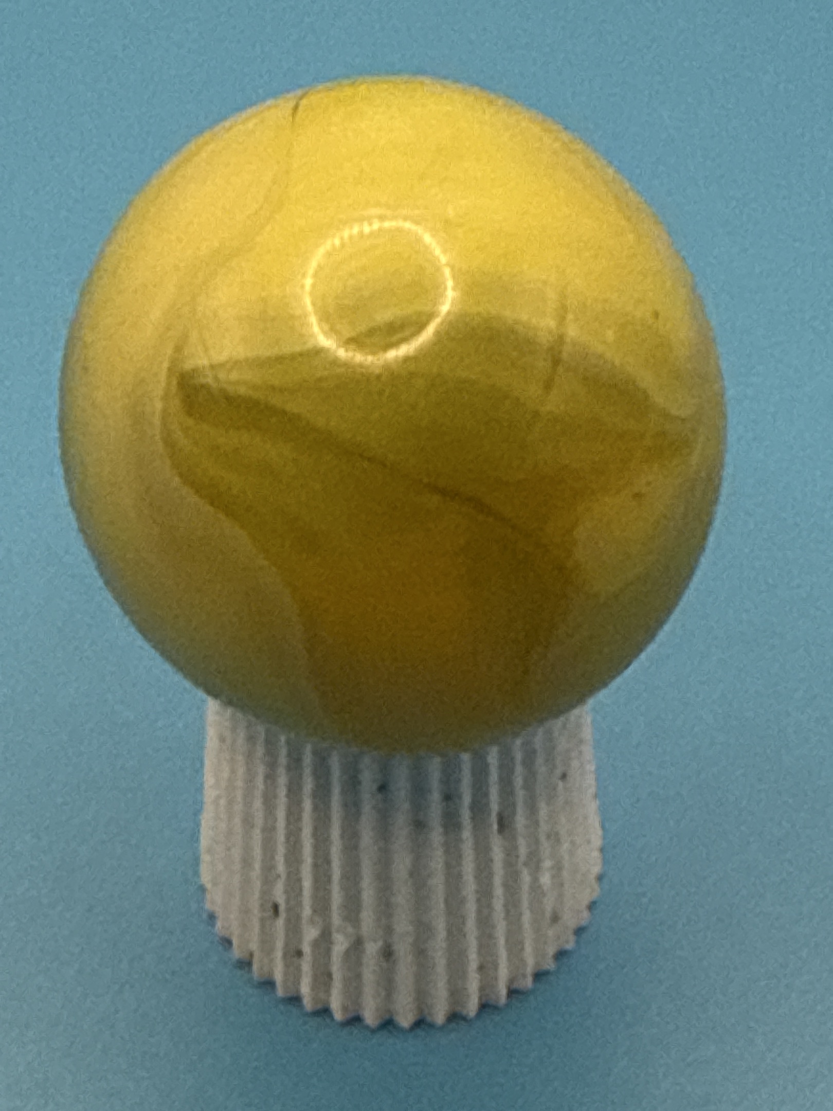 Egg Yolk Opaque Shooter by Vitro Agate, identification view