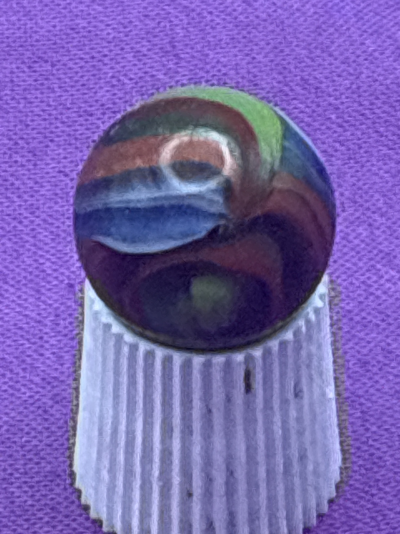 Special - Brown Green Blue Multicolor Swirl by Alley Agate, identification view
