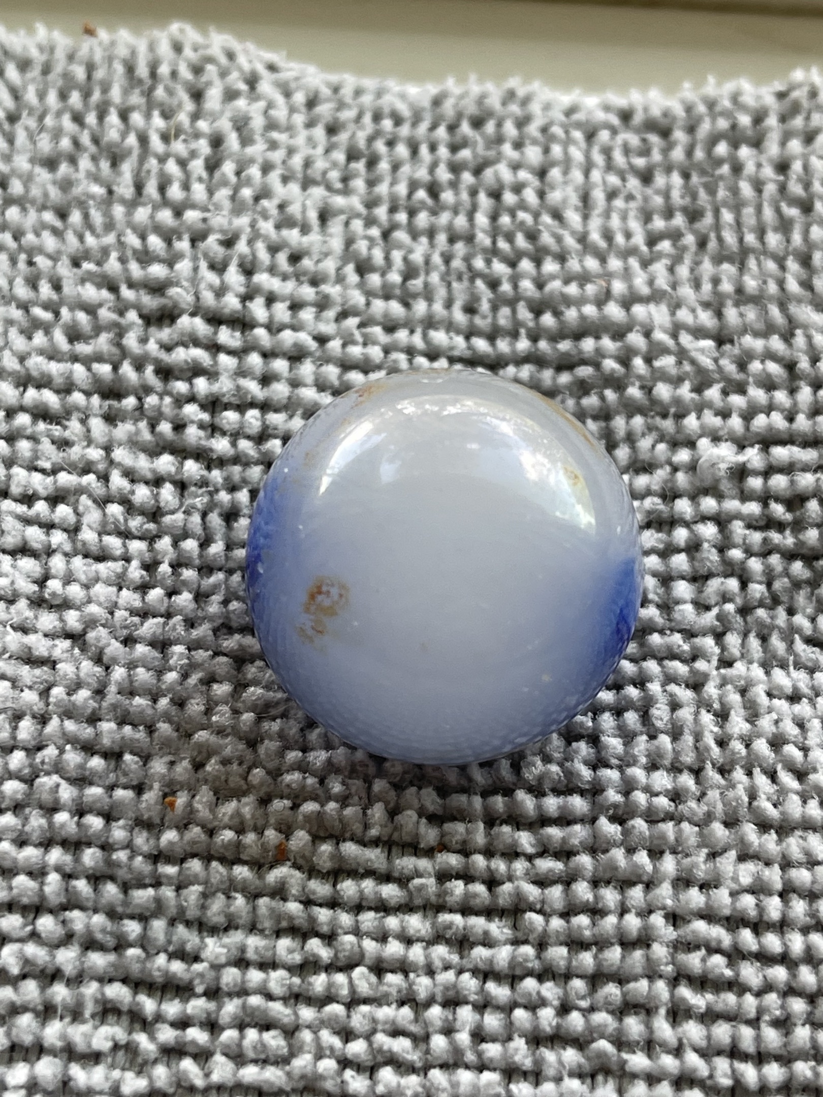 Blue Moonie by Akro Agate Company